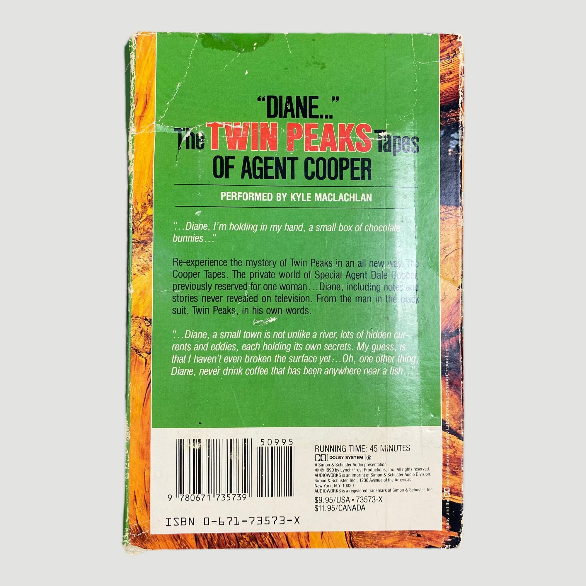 1992 "Diane" The Twin Peaks Tapes of Agent Cooper Cassette Boxset