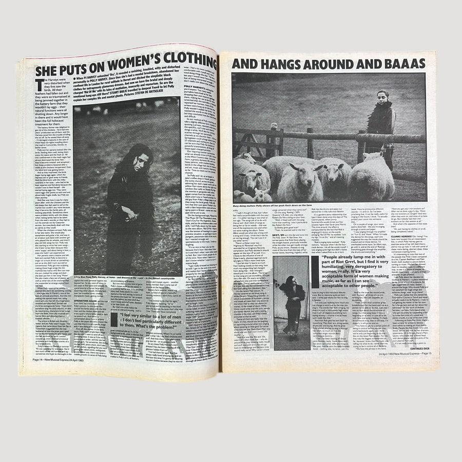 1993 NME PJ Harvey Unplucked Issue