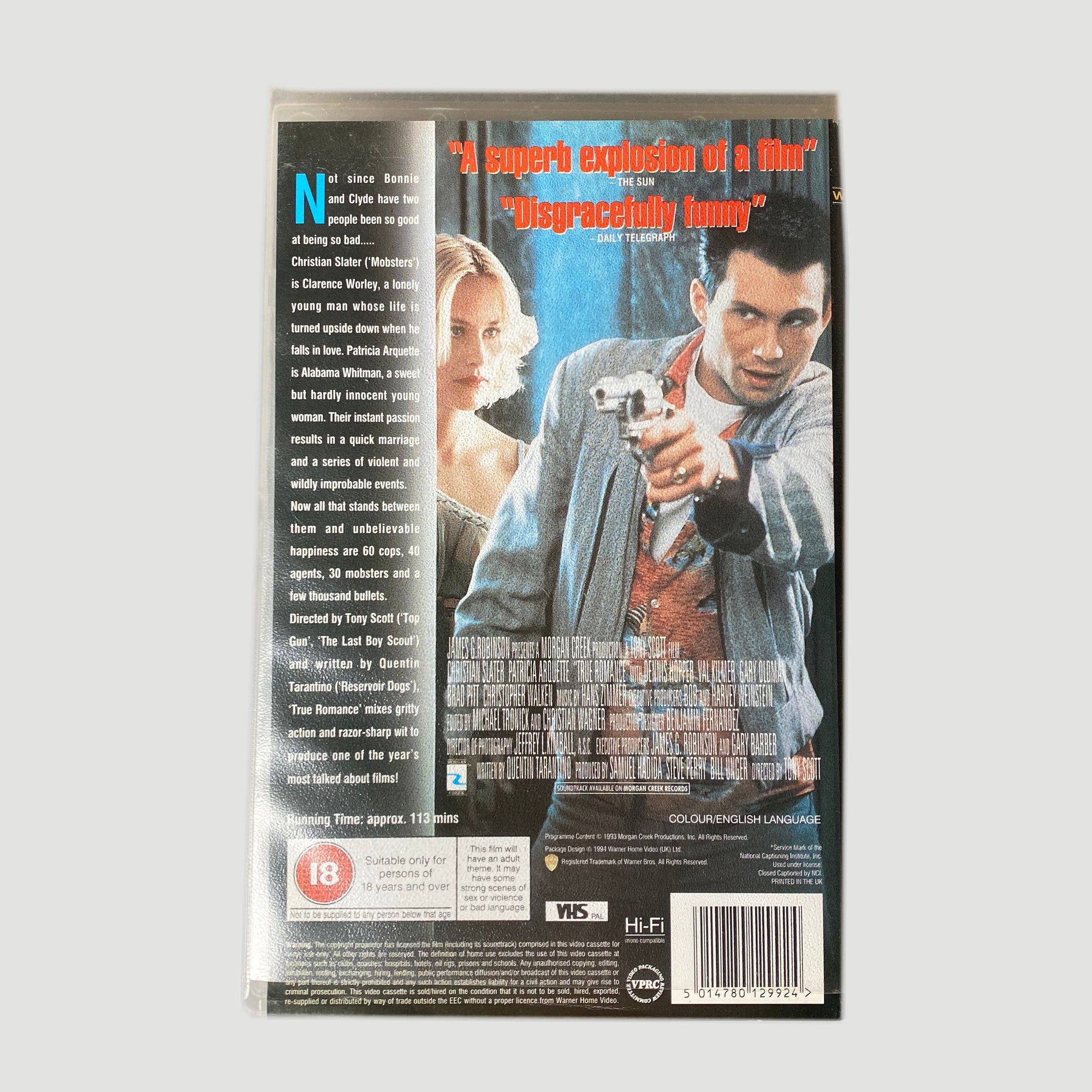 1994 True Romance Ex-Rental VHS