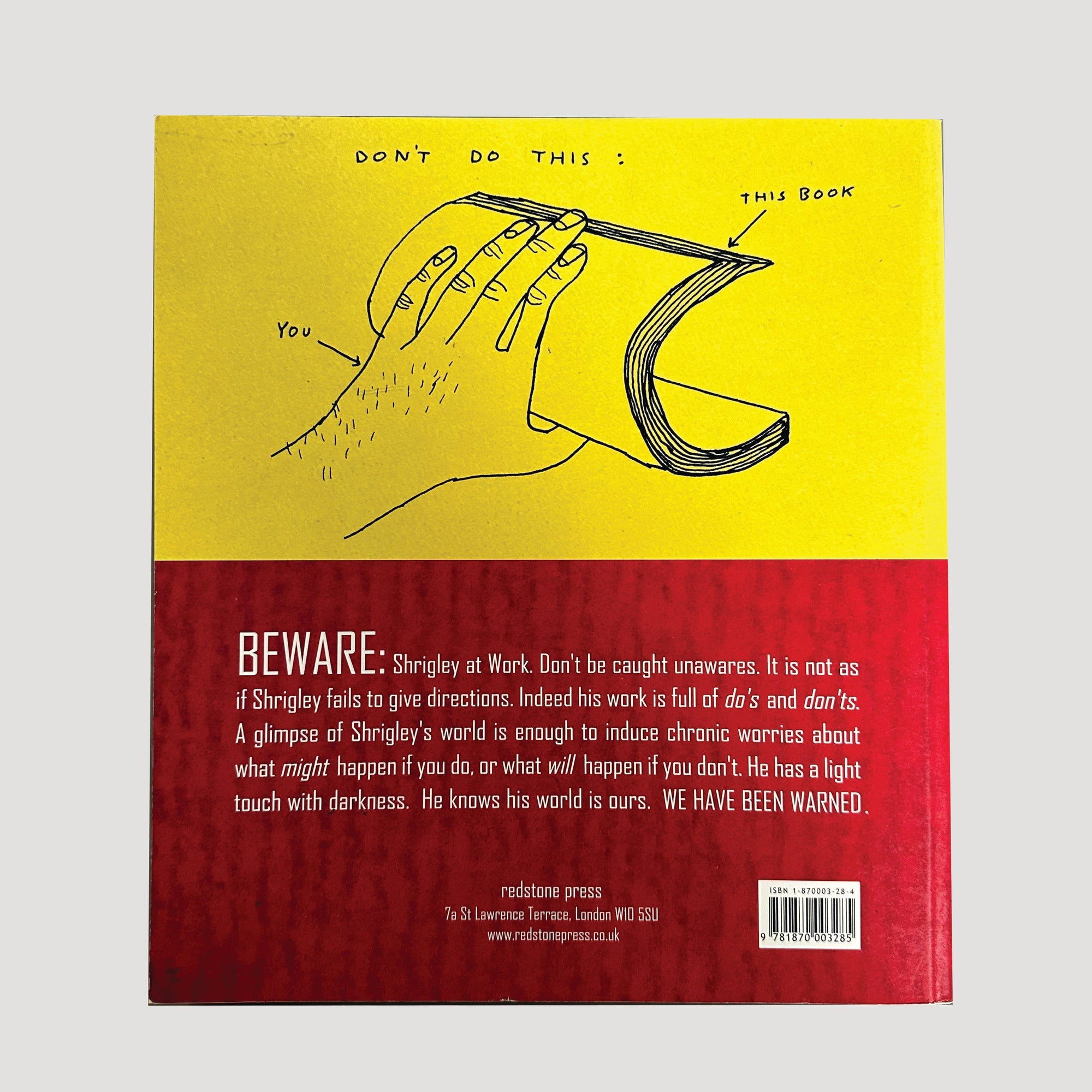 2001 David Shrigley Do Not Bend Uk 1st Edition