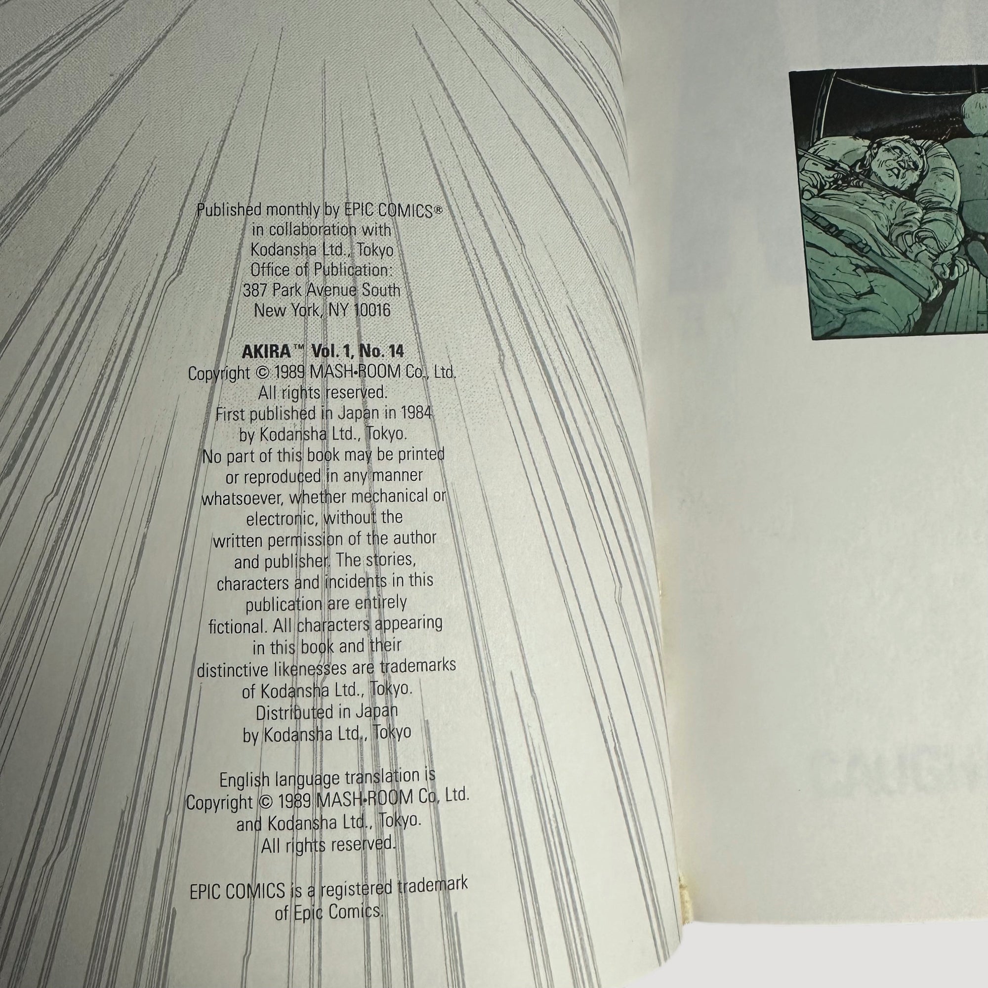 1989 Akira Issue 14 Epic Edition