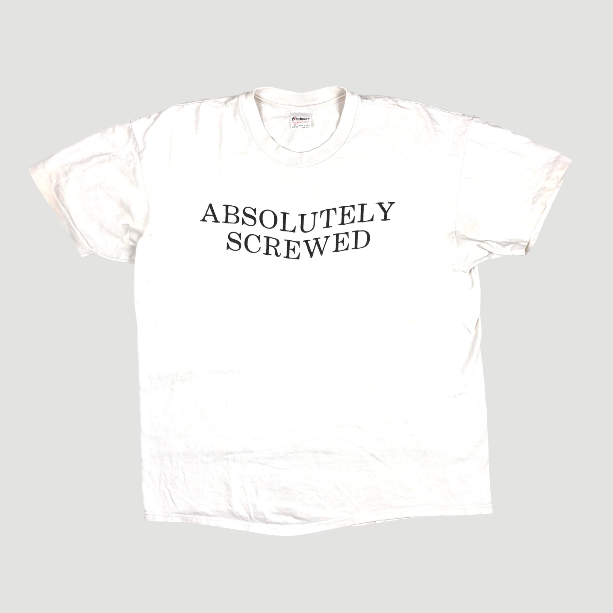 90's Absolutley Screwed Absolut T-Shirt