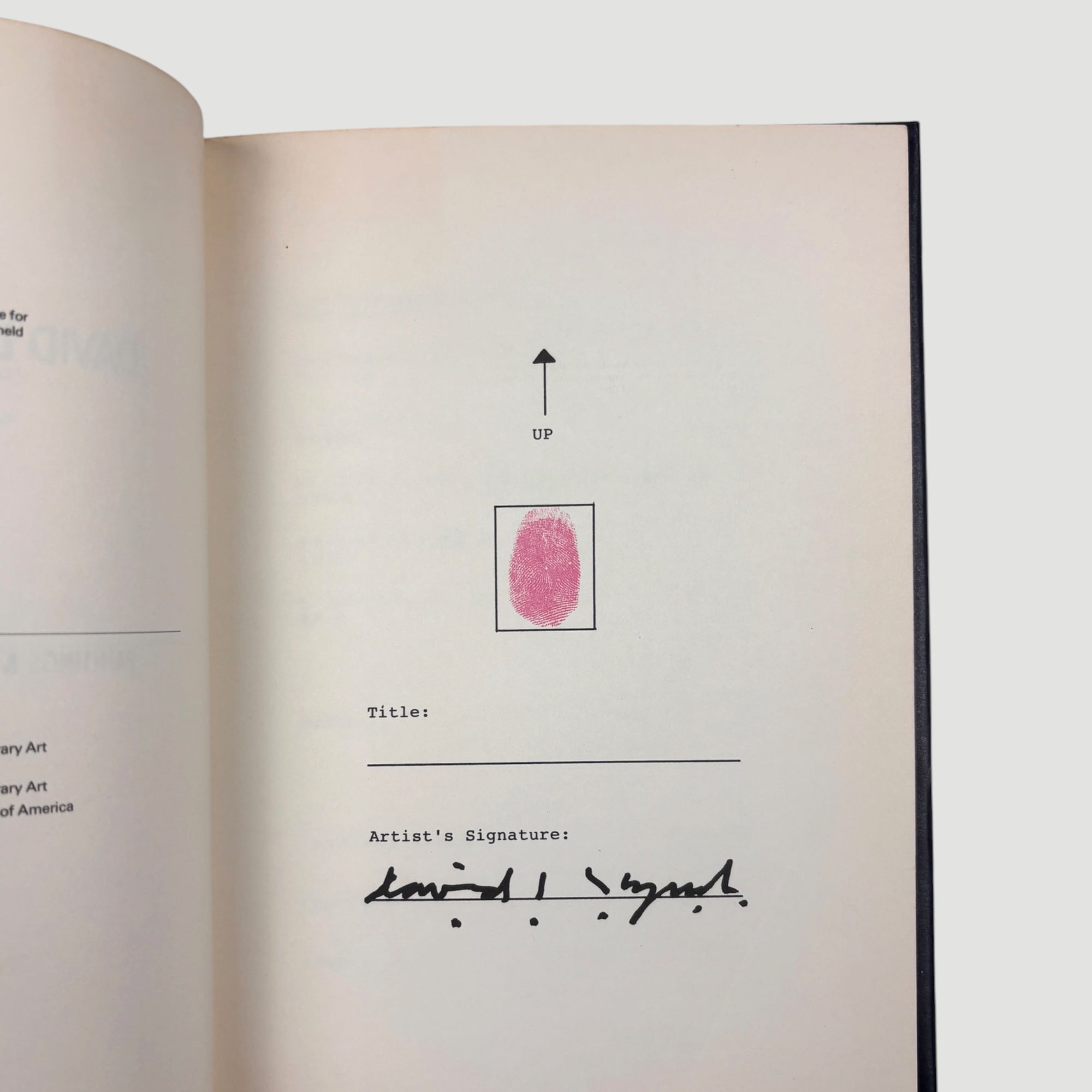 1991 David Lynch Paintings & Drawings 1st Press Edition