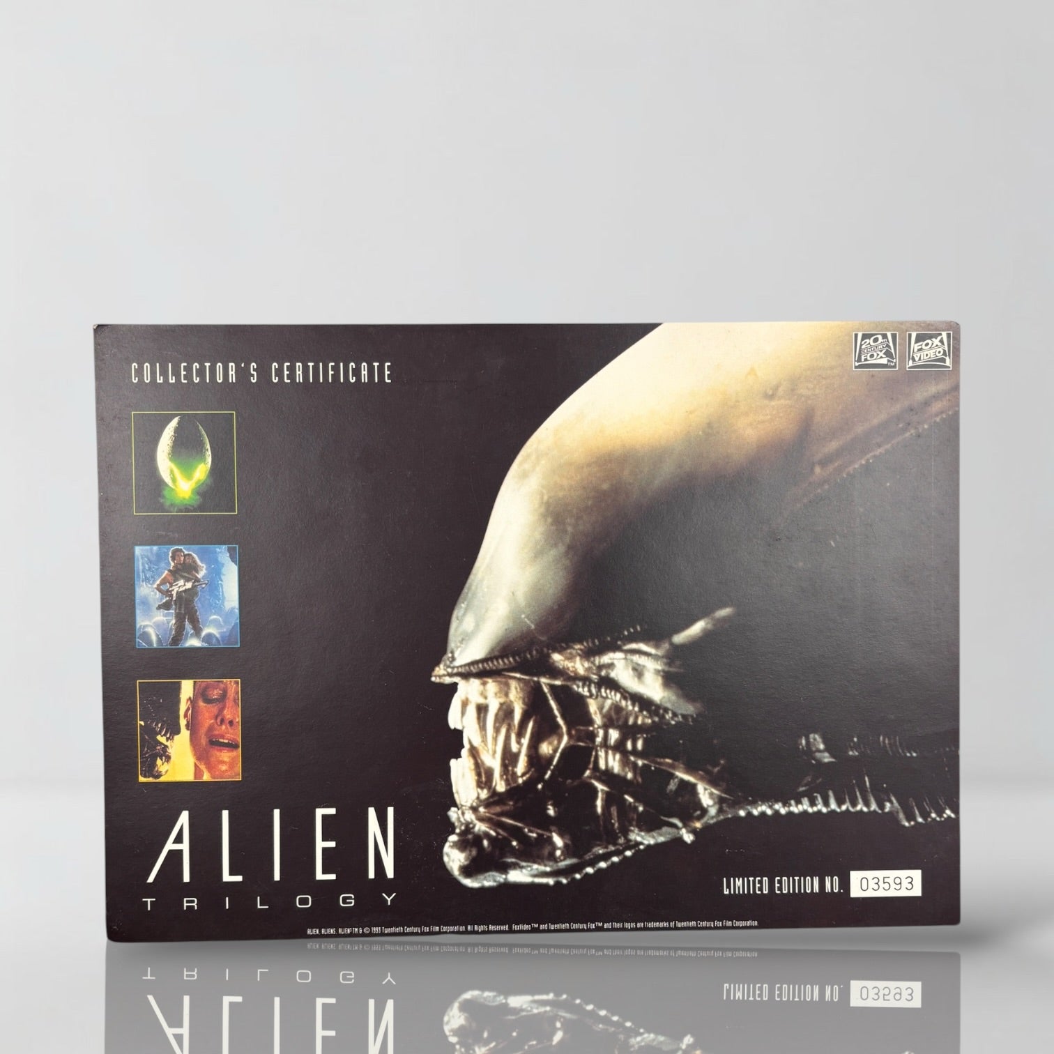 1993 Alien 1-3 Facehugger UK 4xVHS Boxset