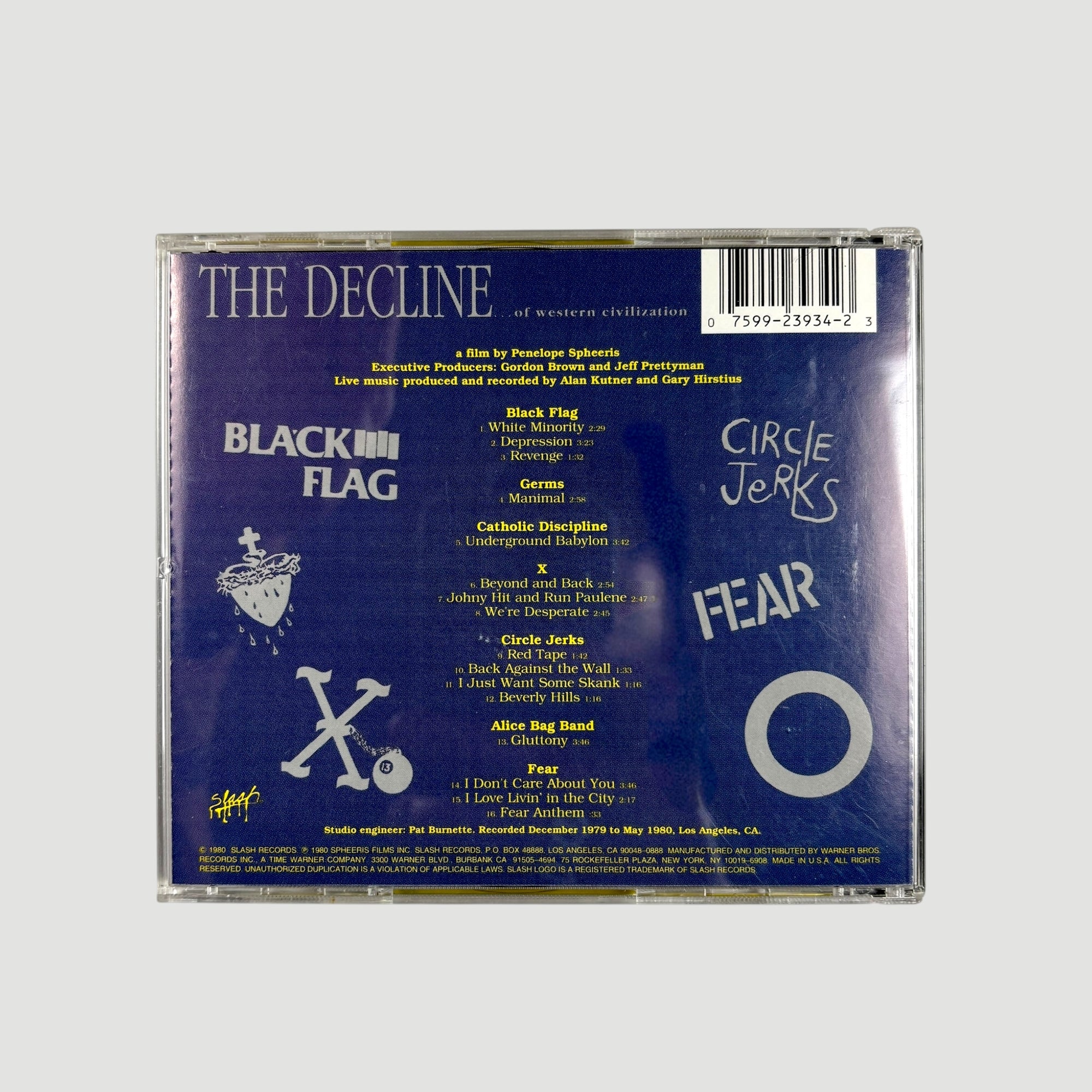 1990 The Decline of Western Civilisation OST CD