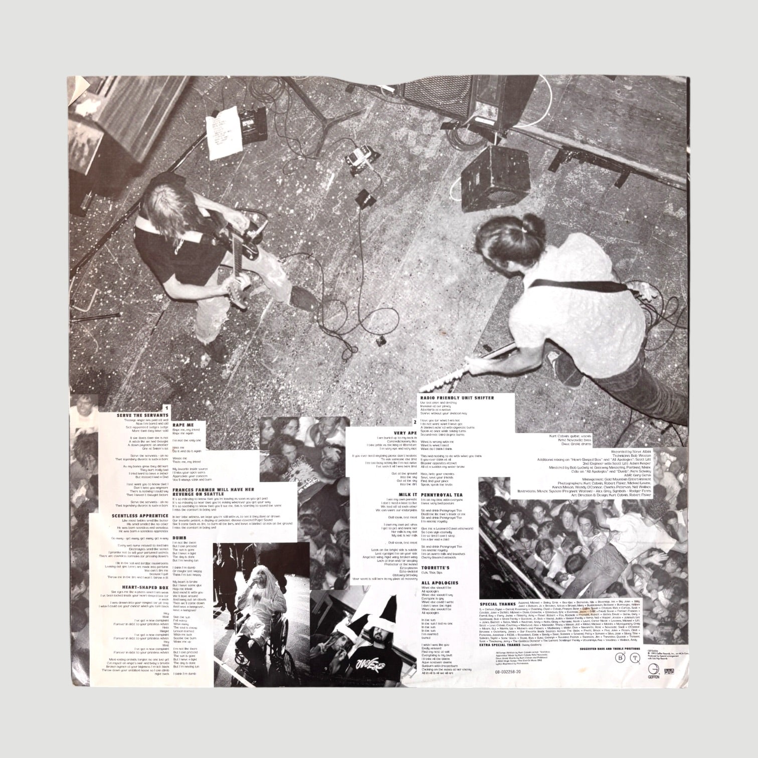 1993 Nirvana 'In Utero' UK Promo Only Vinyl LP