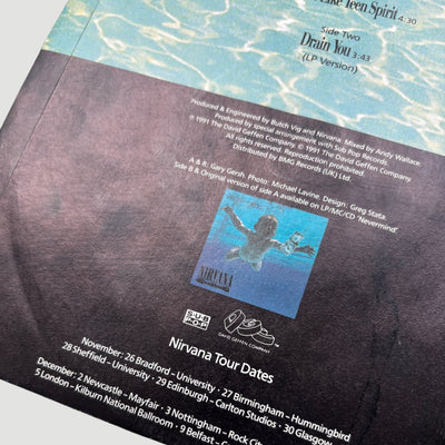 1991 Nirvana Smells Like Teen Spirit UK 7" Single