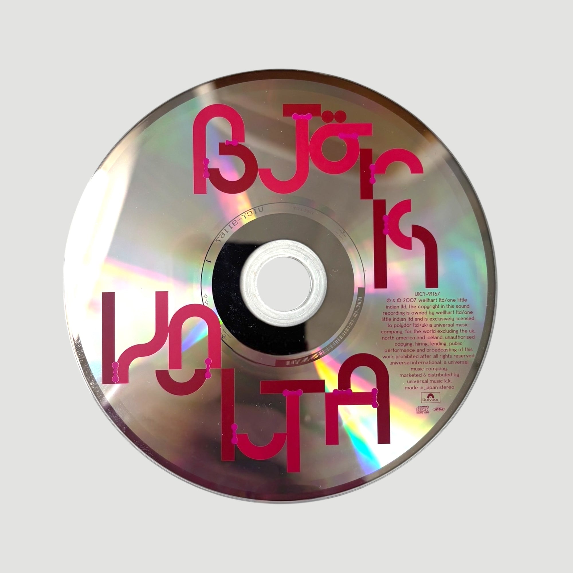 2007 Bjork Volta Japanese CD