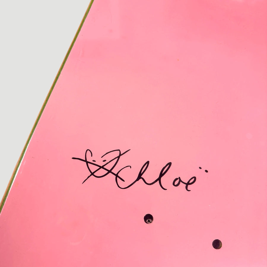 2014 Fucking Awesome Chloë Sevigny Pink Skateboard Deck (Signed)