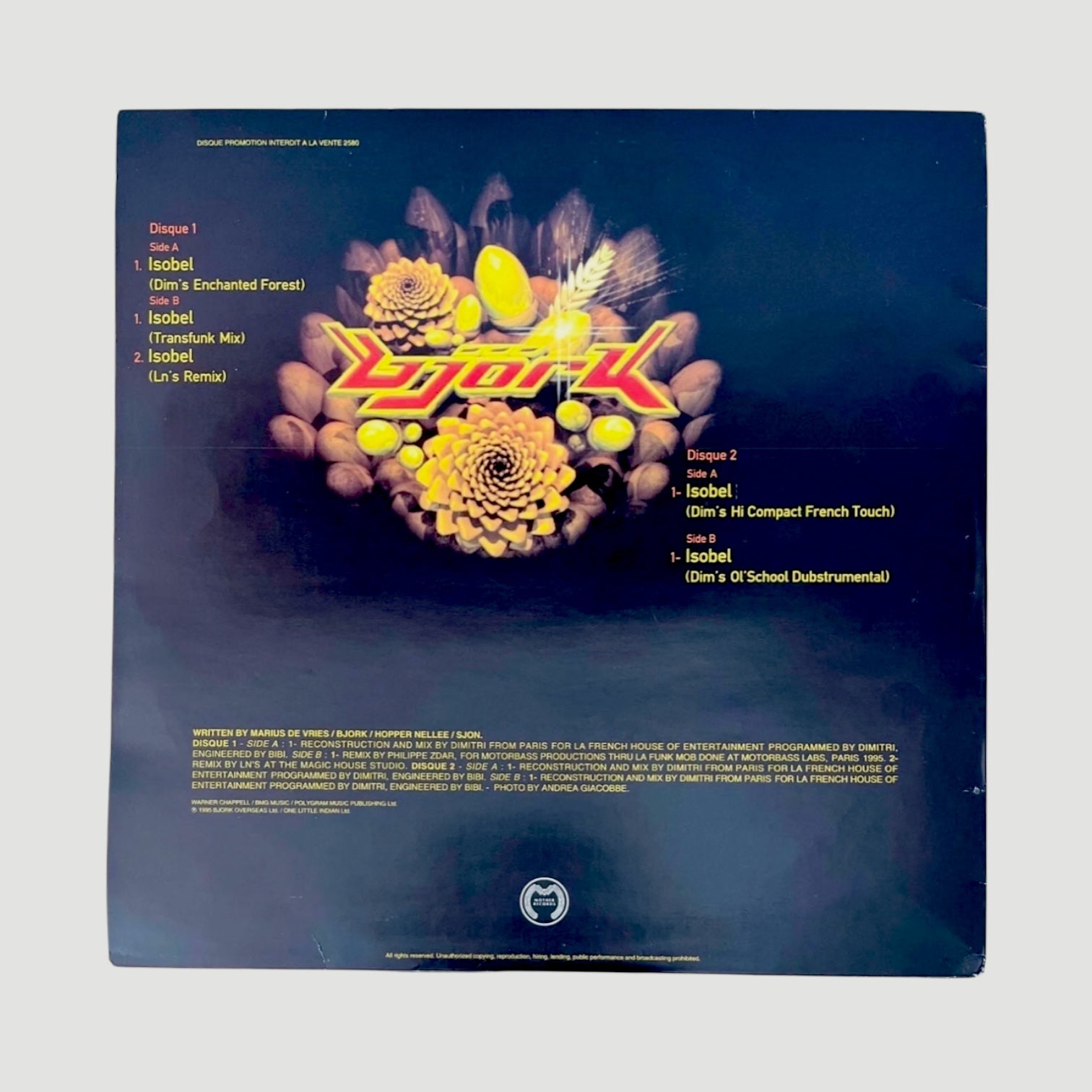 1995 Björk Isobel 2x 12" EU Maxi Promo Single