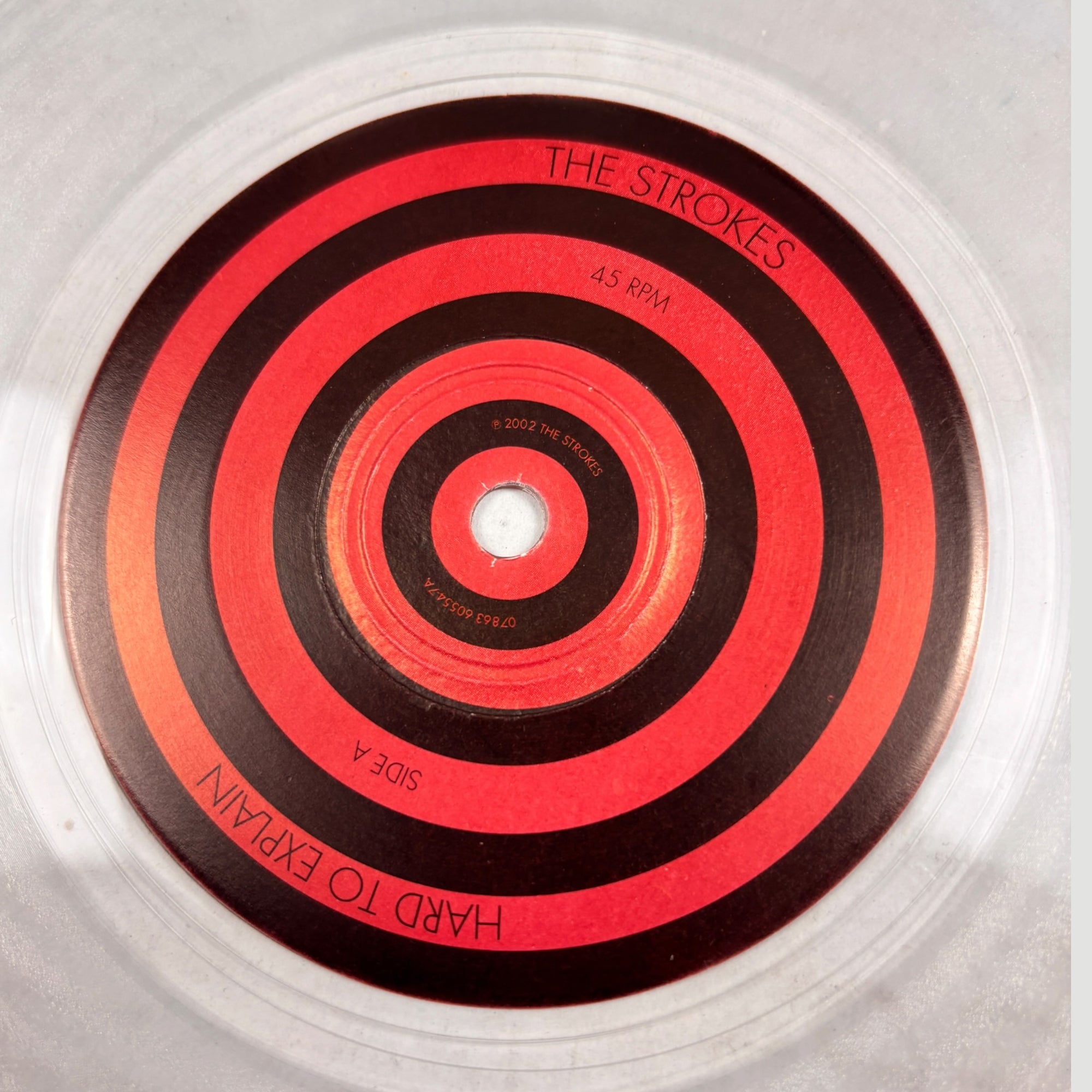 2001 The Strokes Hard to Explain UK 7" Single (Translucent)