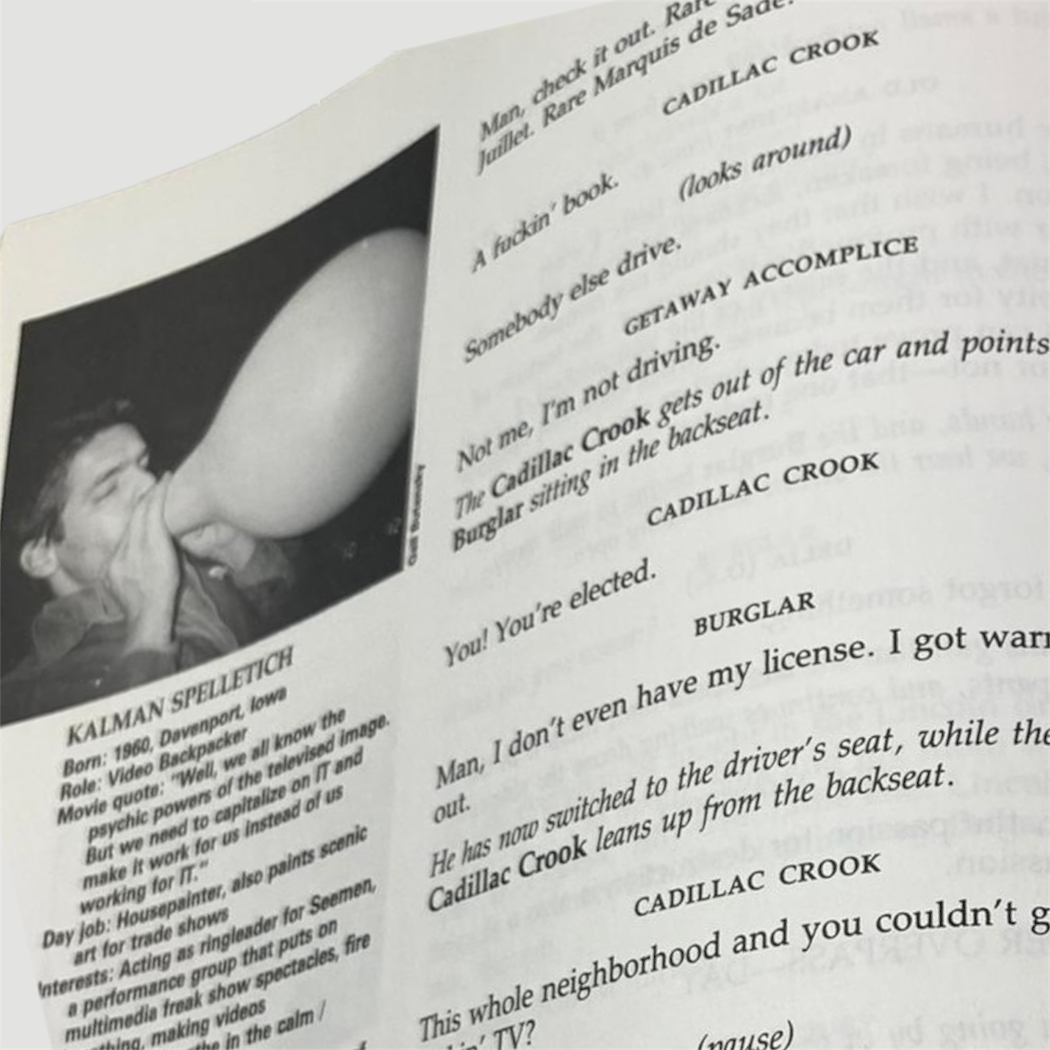 1992 Richard Linklater 'Slacker' Book