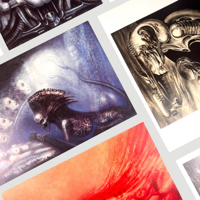 90's H.R. Giger Postcard Set