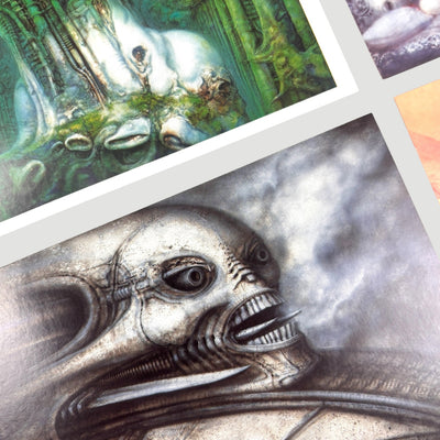 90's H.R. Giger Postcard Set