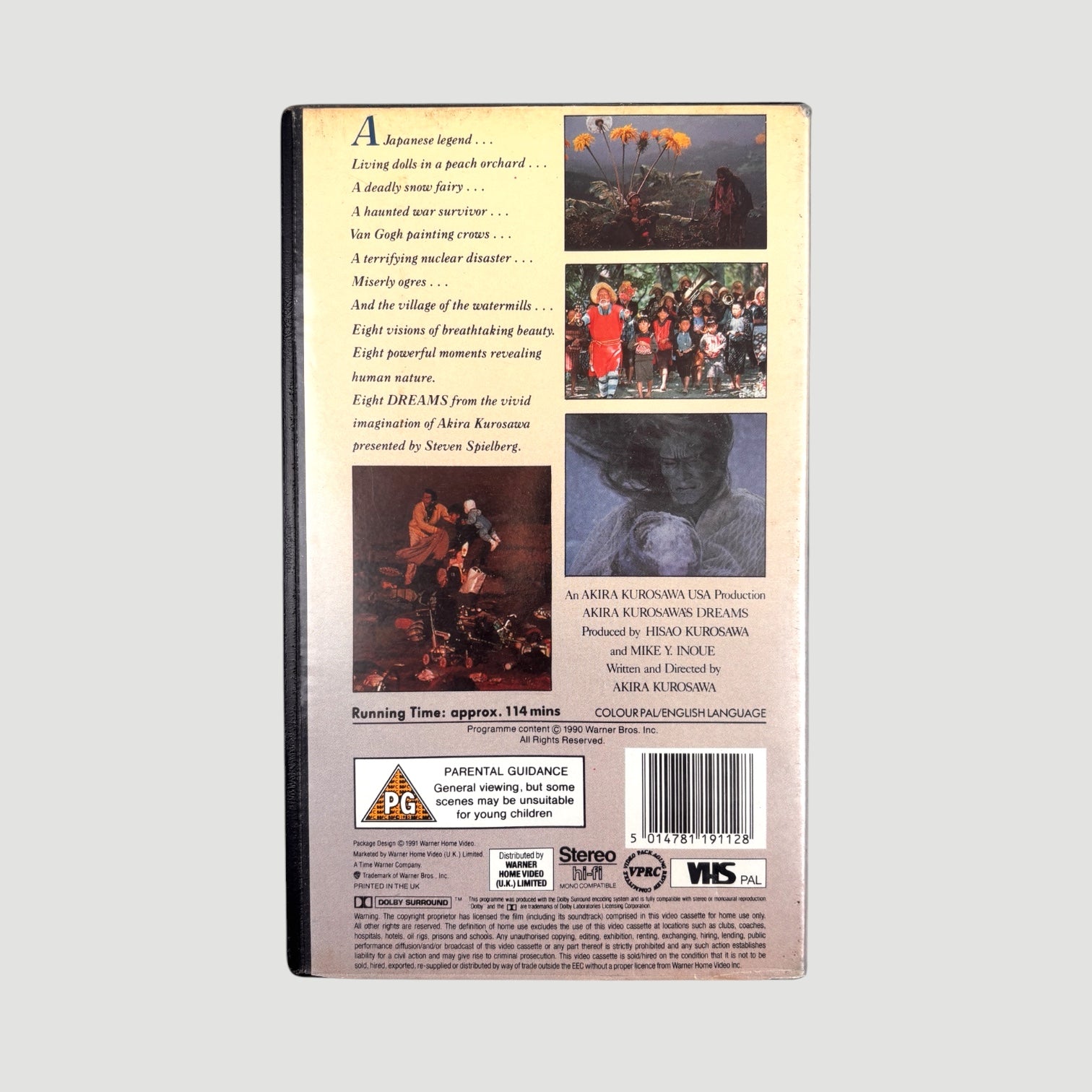1990 Akira Kurosawa Dreams UK VHS