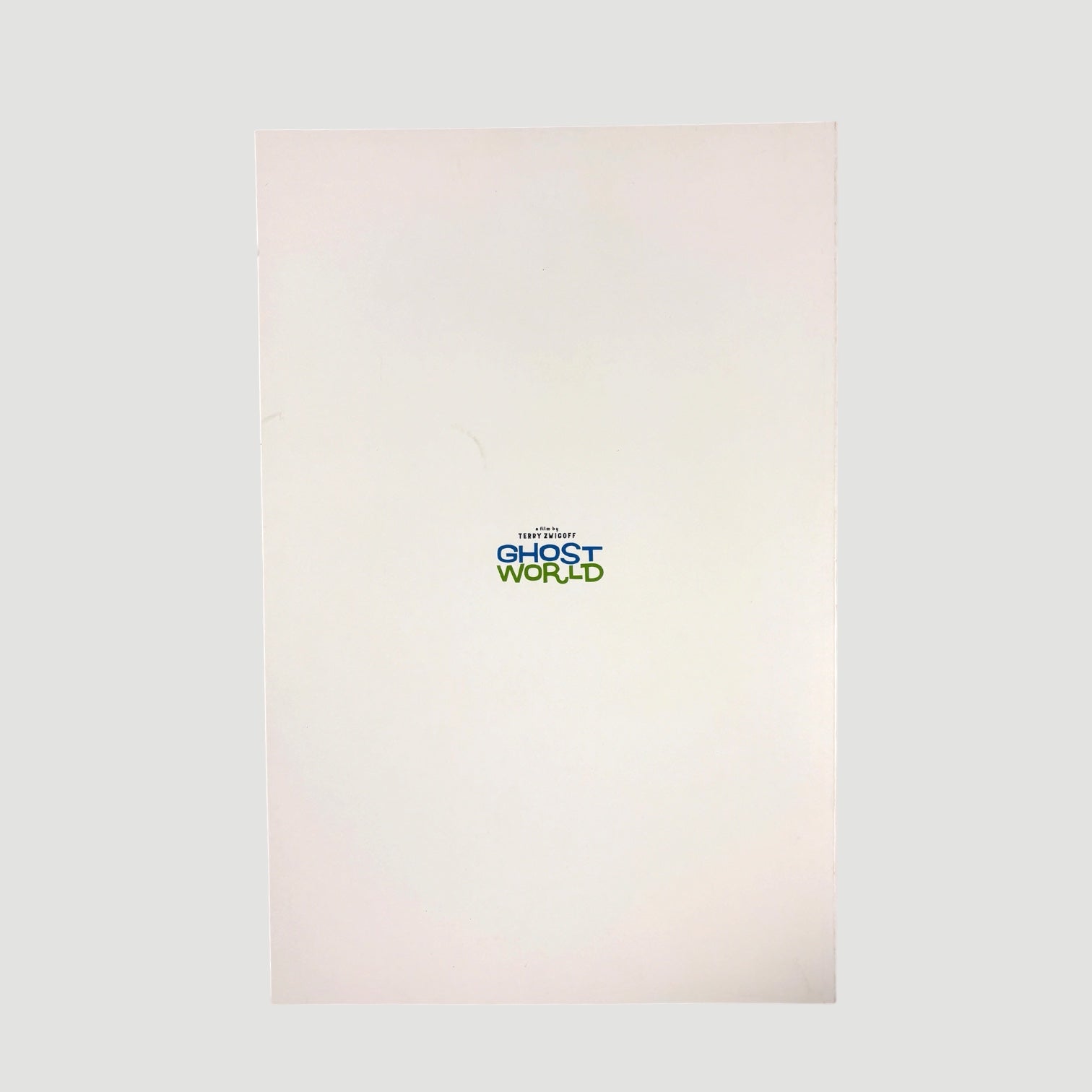 2001 Ghost World Japanese Programme (White)