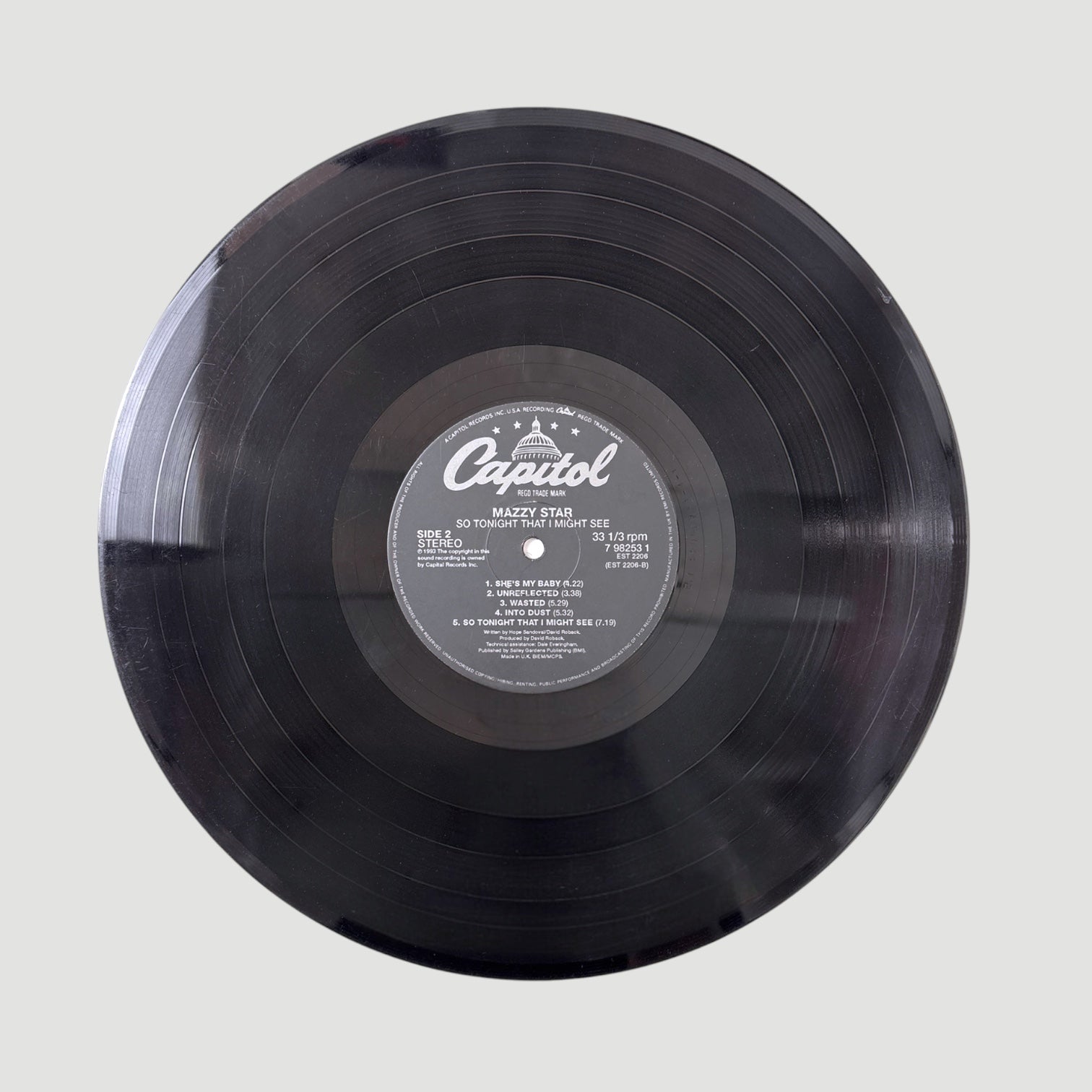 1993 Mazzy Star So Tonight That I Might See 1st US Press LP