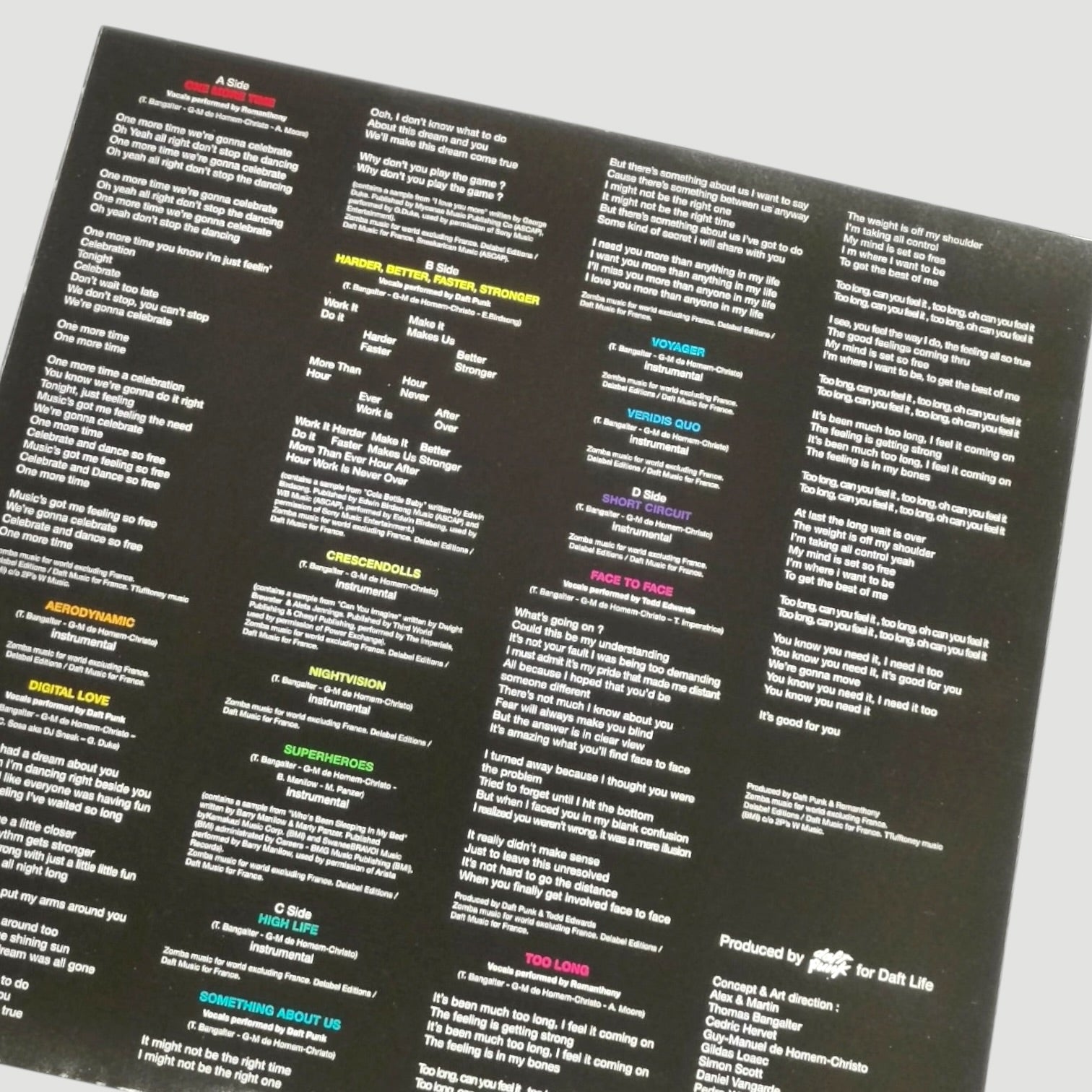 2001 Daft Punk Discovery UK 1st Press LP + Daft Clubcard