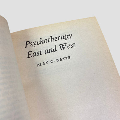 1972 Alan Watts Psychotherapy East and West Pelican