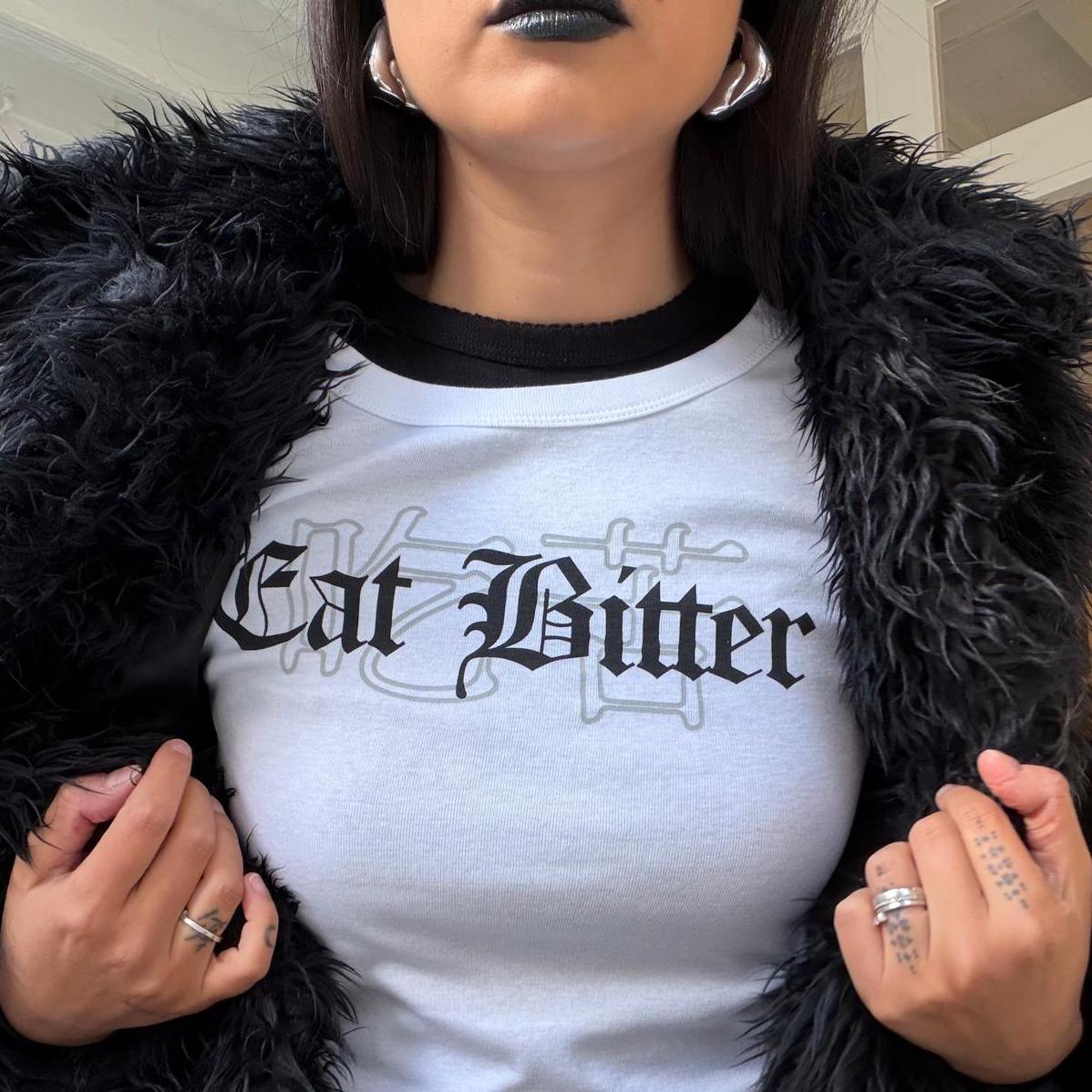Lydia Pang x UG Eat Bitter Black Baby T-Shirt