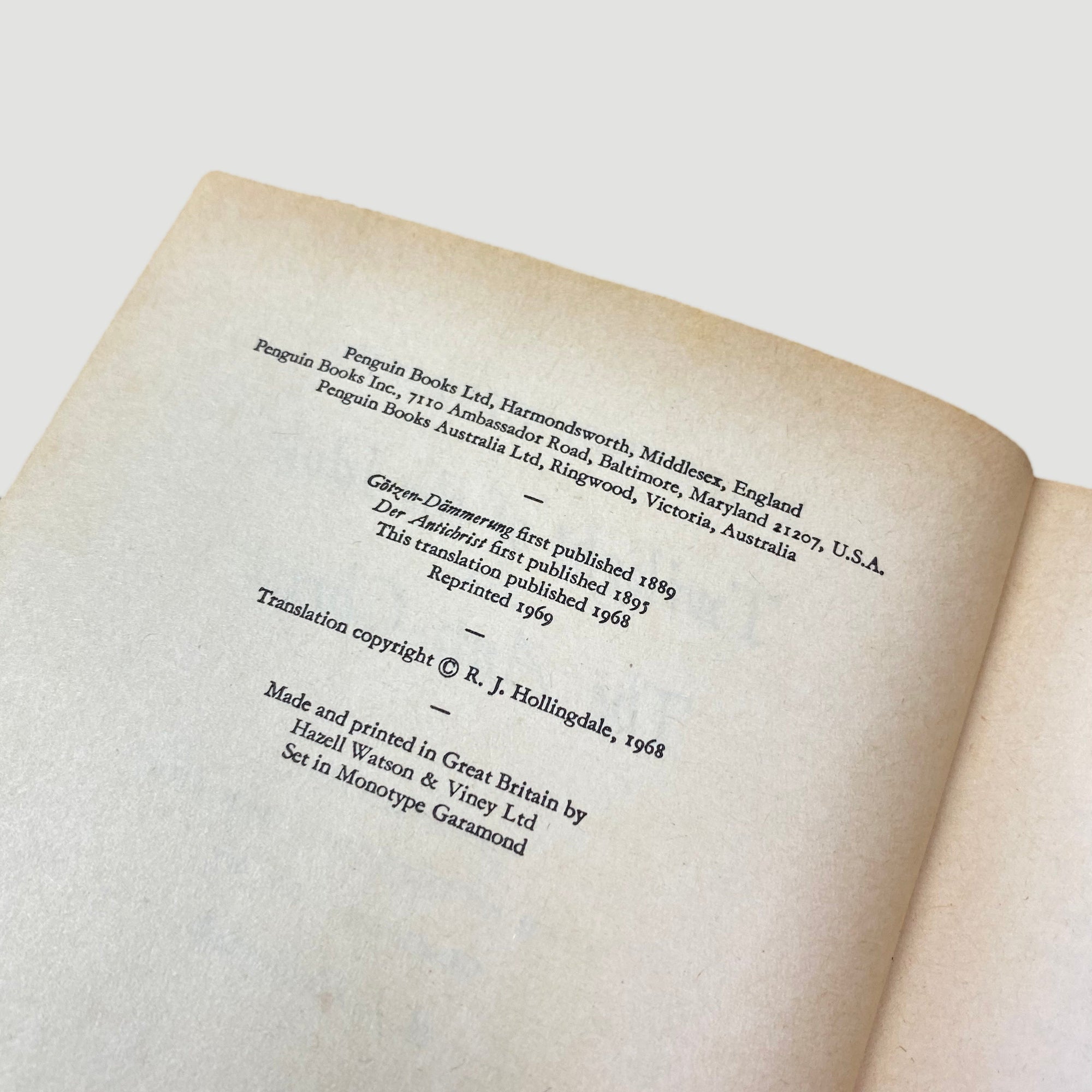 1969 Nietzsche - Twilight Of The Idols/The Antichrist