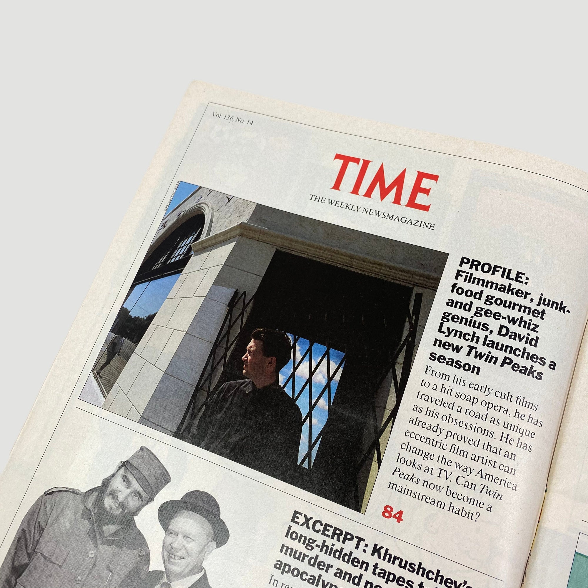 1990 TIME Magazine David Lynch Issue