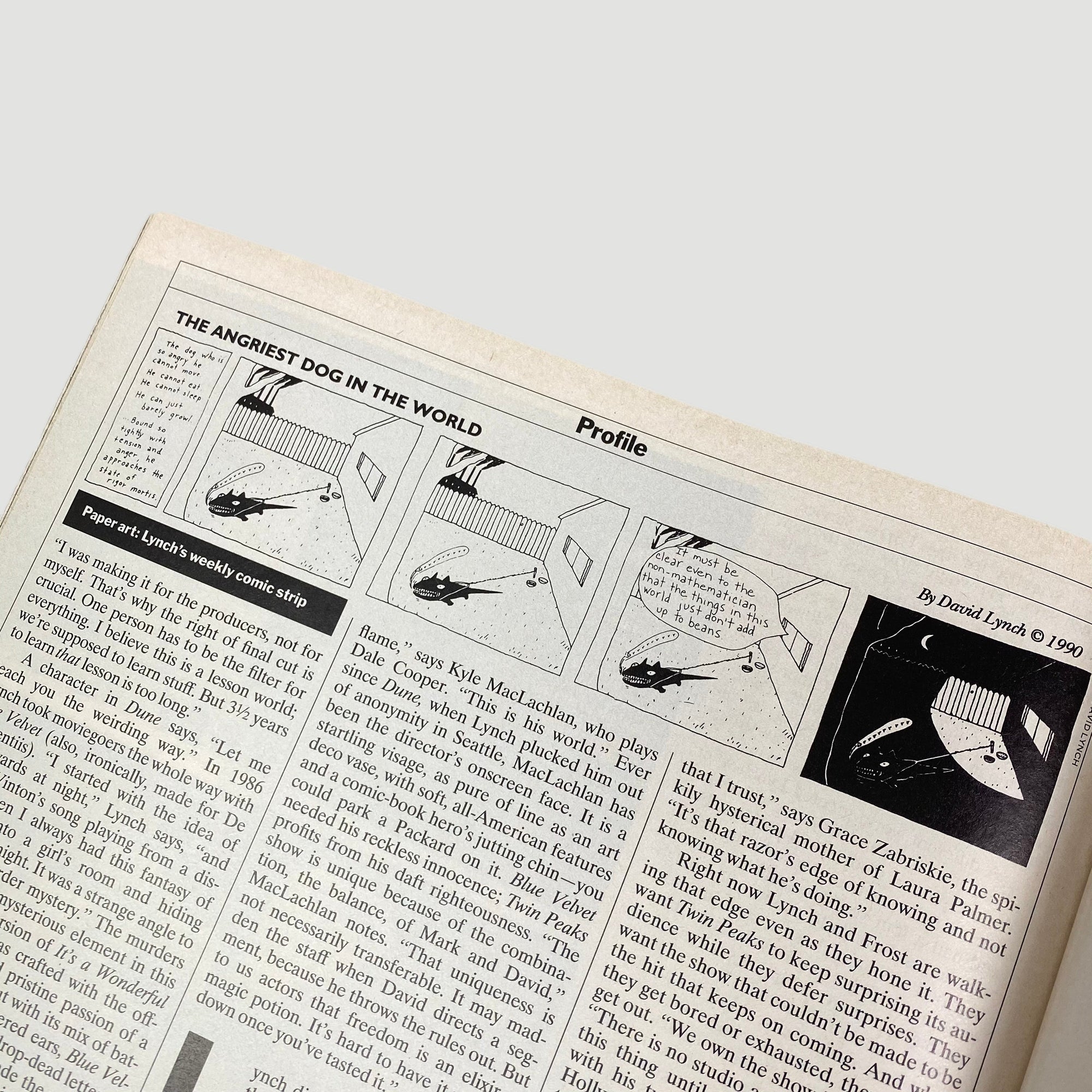 1990 TIME Magazine David Lynch Issue