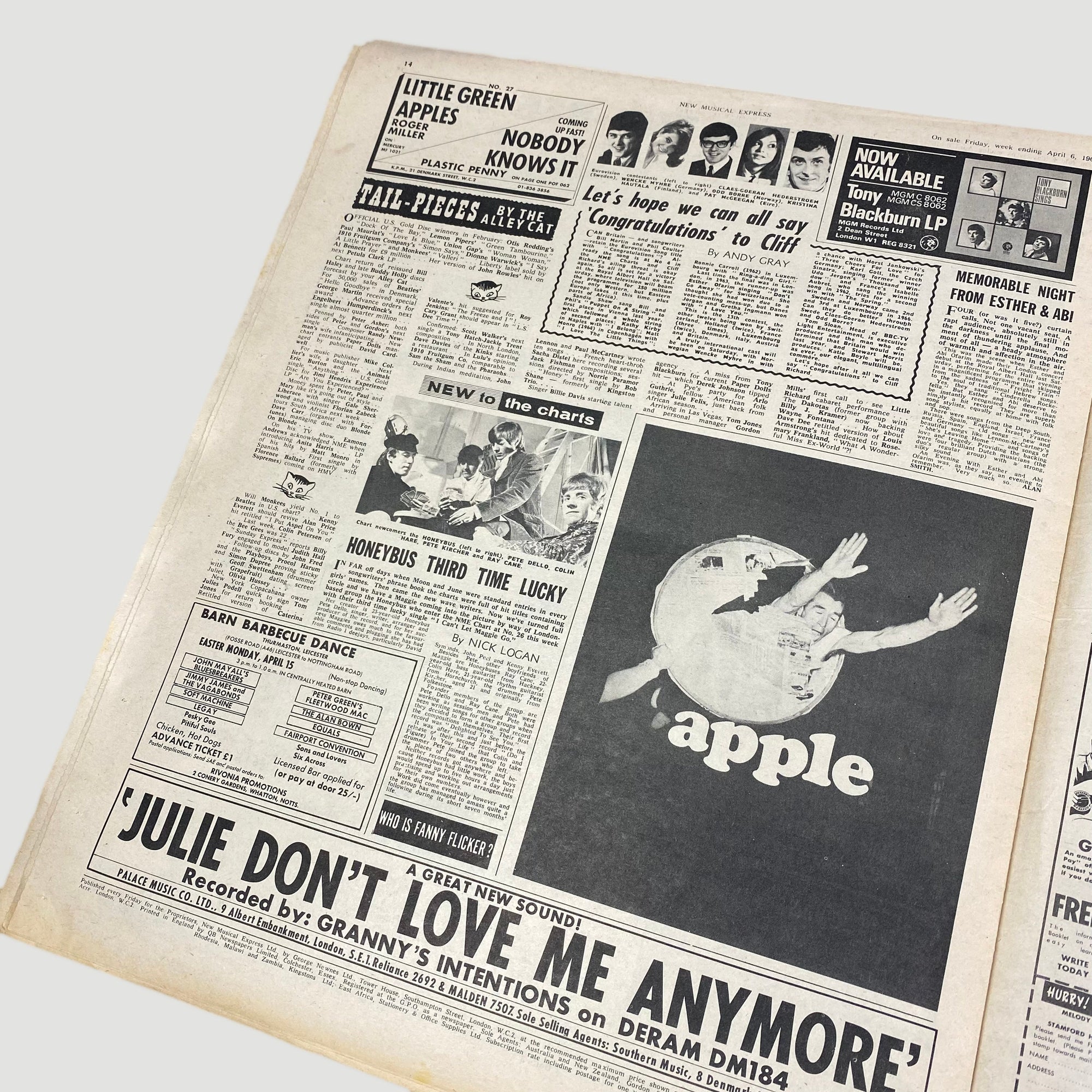 1968 NME Paper Scott Walker 'Scott 2'