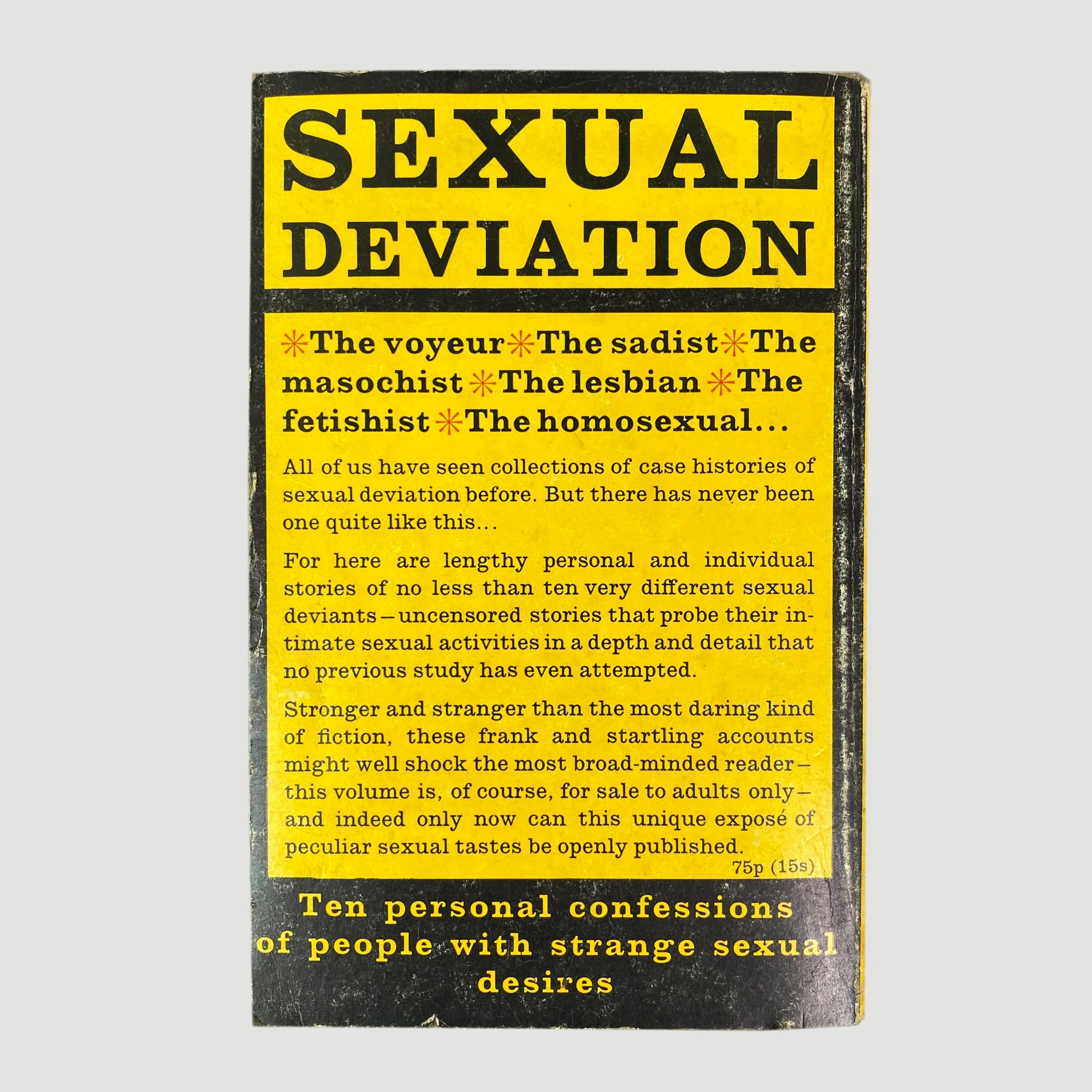 1971 Sexual Deviation: 10 Personal Confessions of People with Strange Sexual Desires’