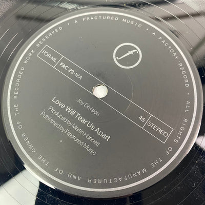 1980 Joy Division 'Love Will Tear Us Apart' 12"