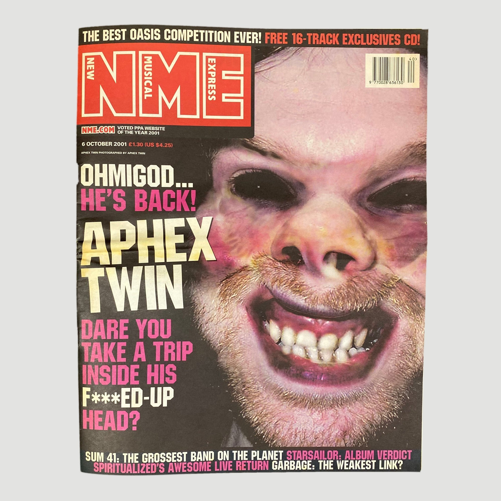 APHEX TWIN 雑誌 NME Unified Goods