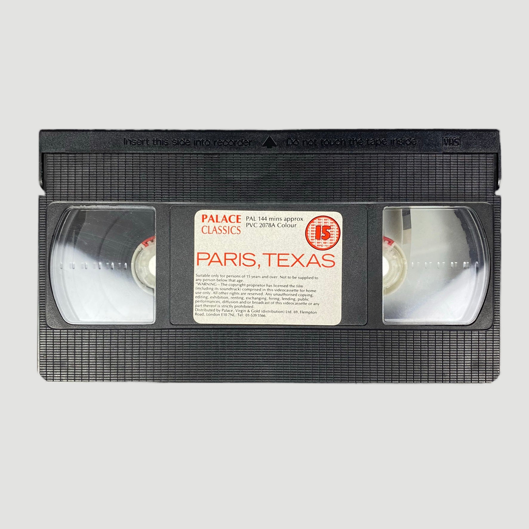 1984 Paris, Texas Palace Video VHS