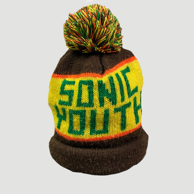 Early 00's Sonic Youth Wool Pom-Pom Beanie