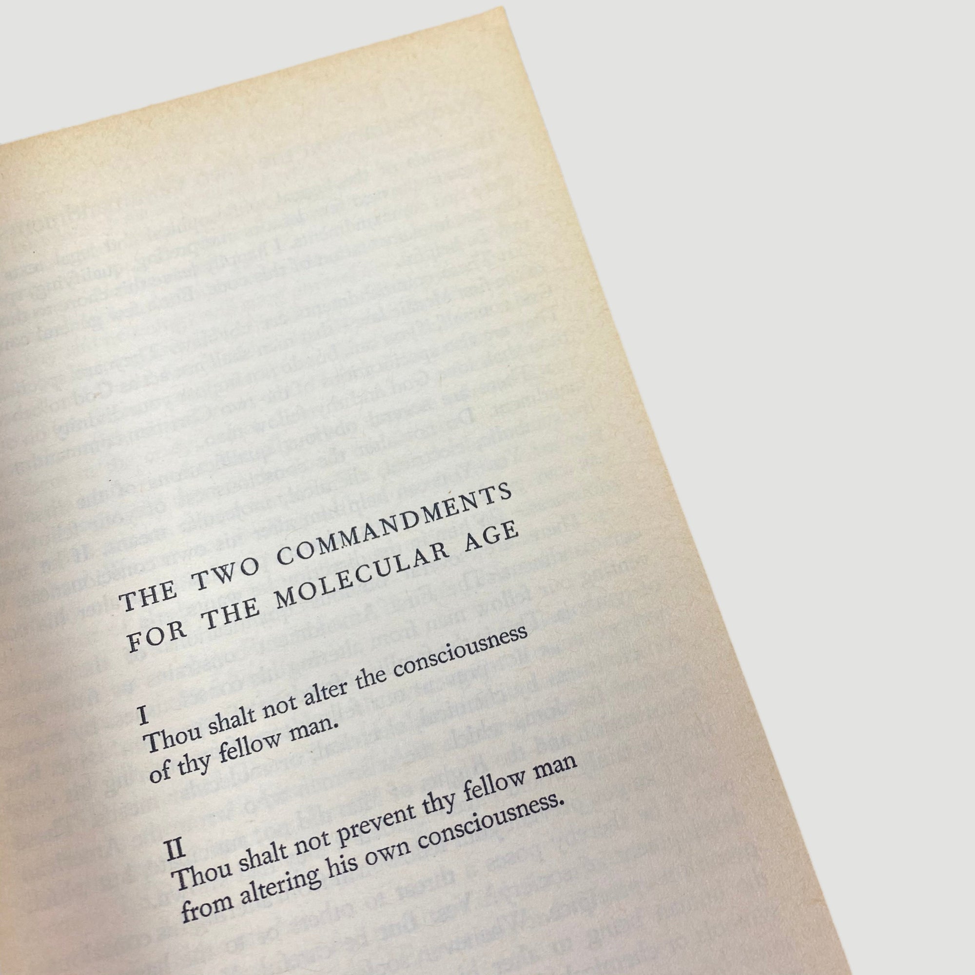 1970 Timothy Leary ‘The Politics of Ecstasy’