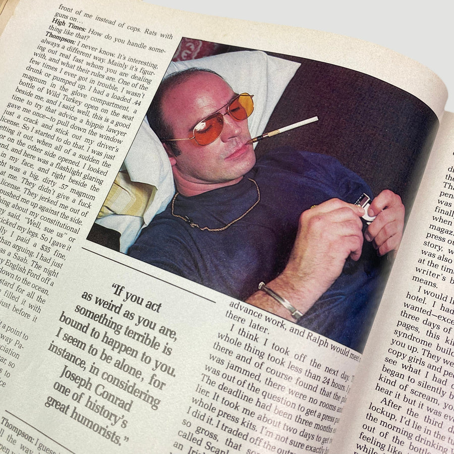 1977 High Times Dr. Hunter S. Thompson Issue