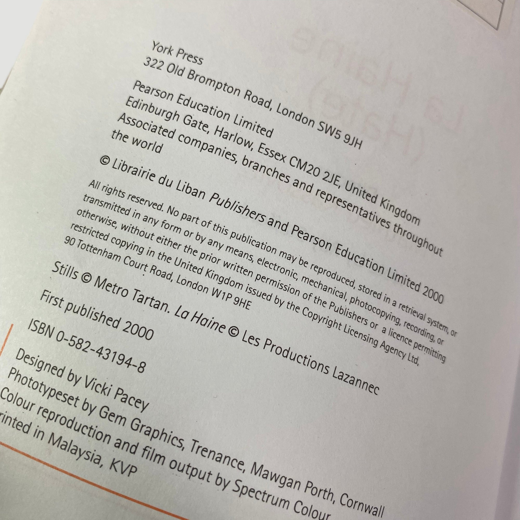 2000 La Haine (Hate) York Film Notes