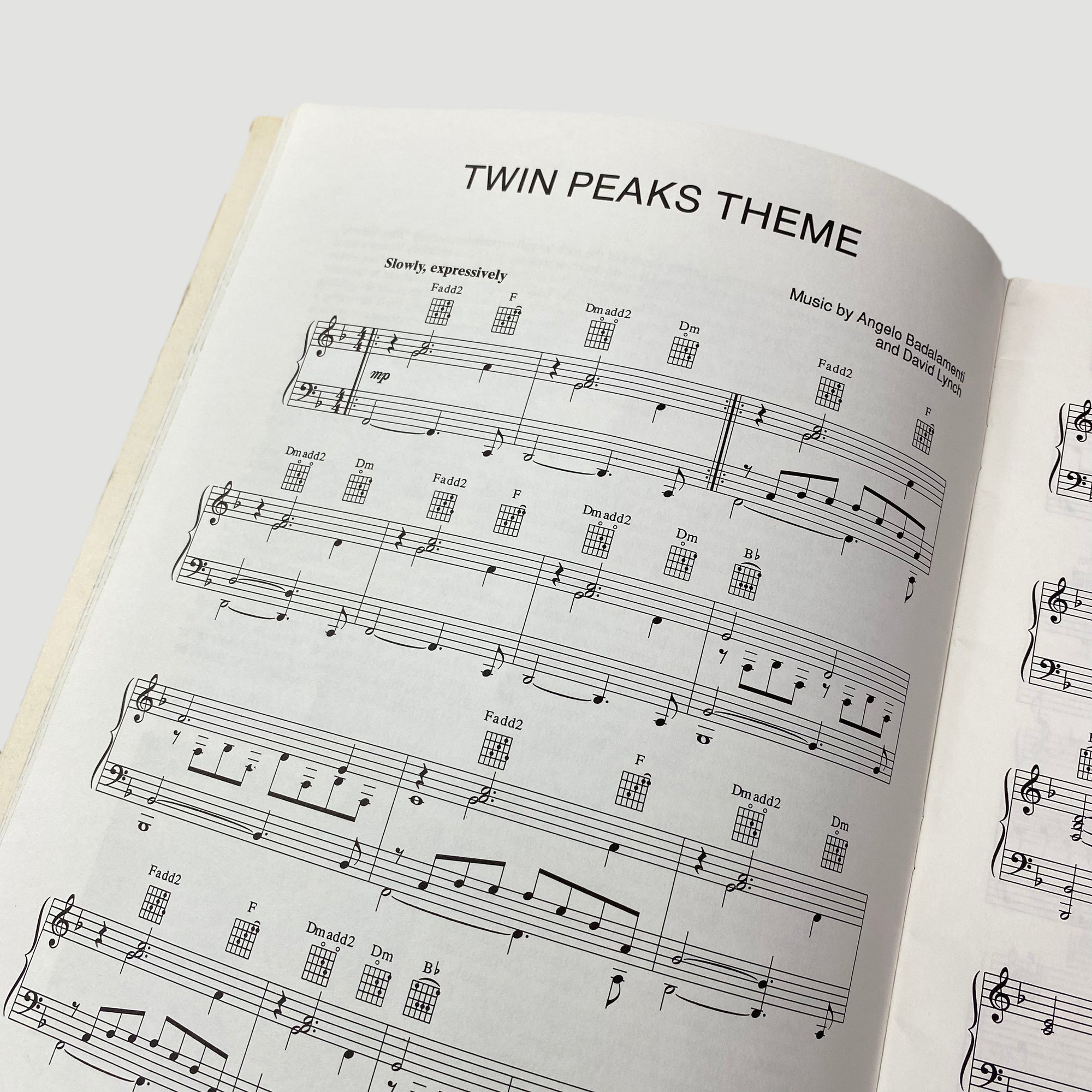 1990 Twin Peaks Piano/Vocal/Guitar Songbook