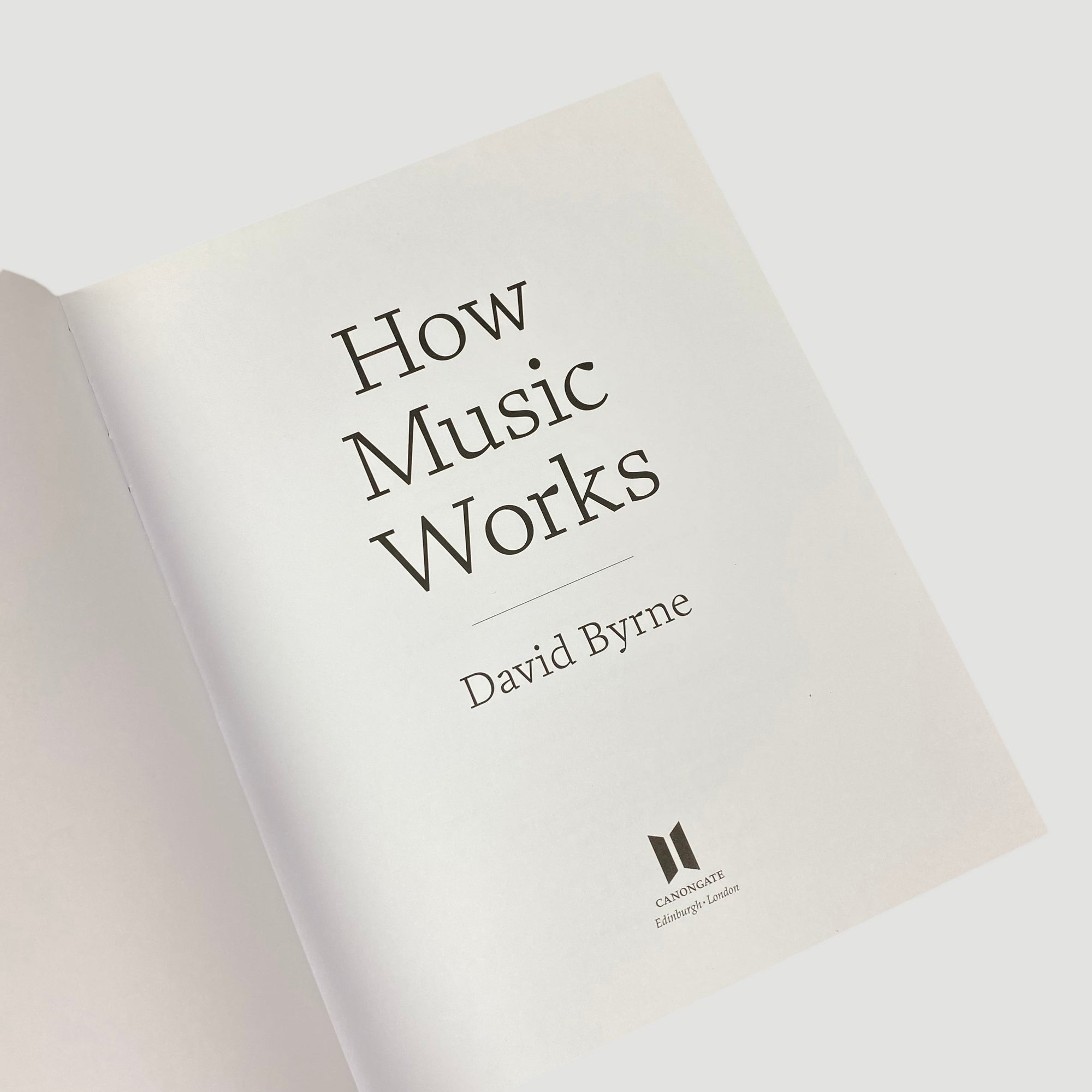 2012 David Byrne 'How Music Works' 1st Edition.
