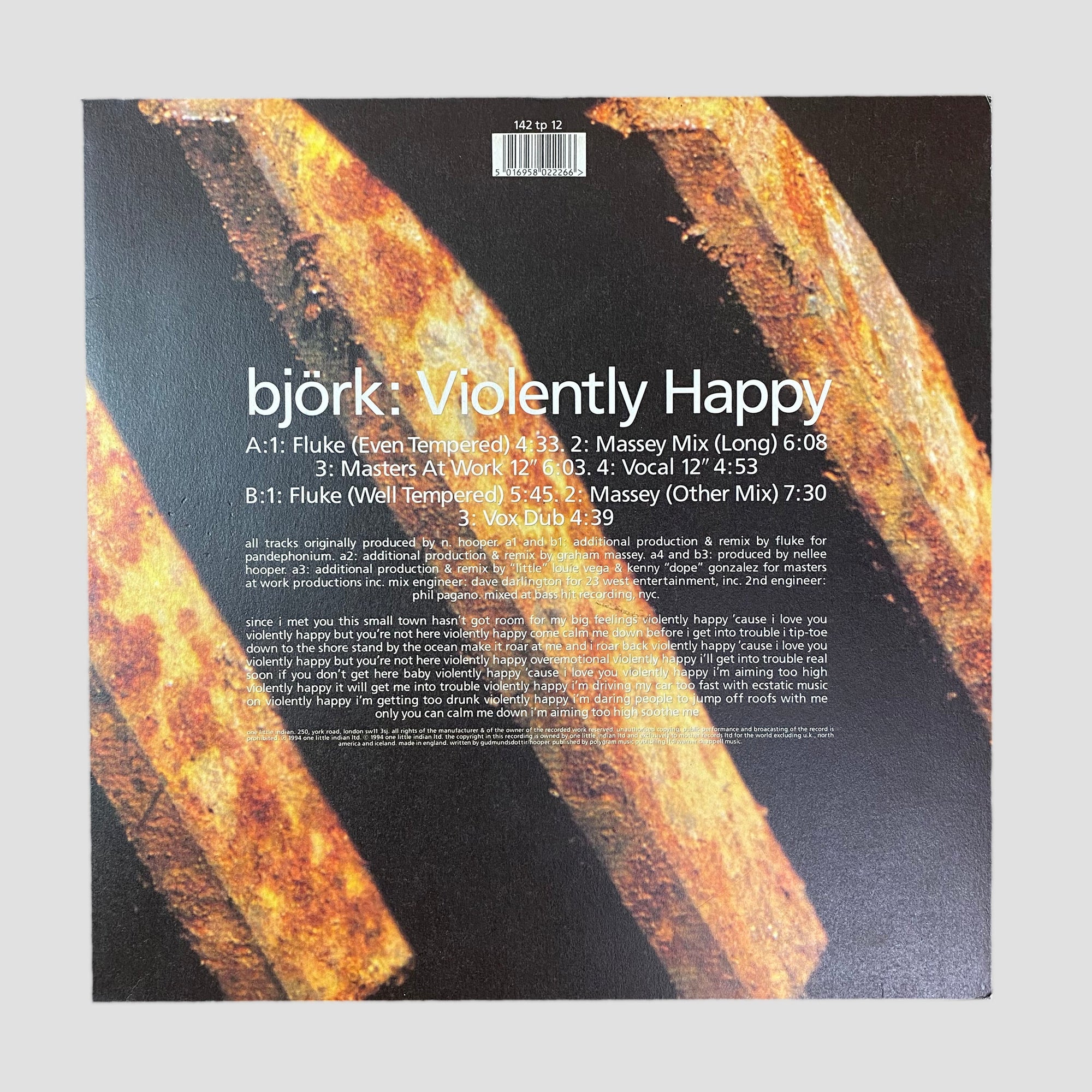 1994 Bjork Violently Happy 12" Single