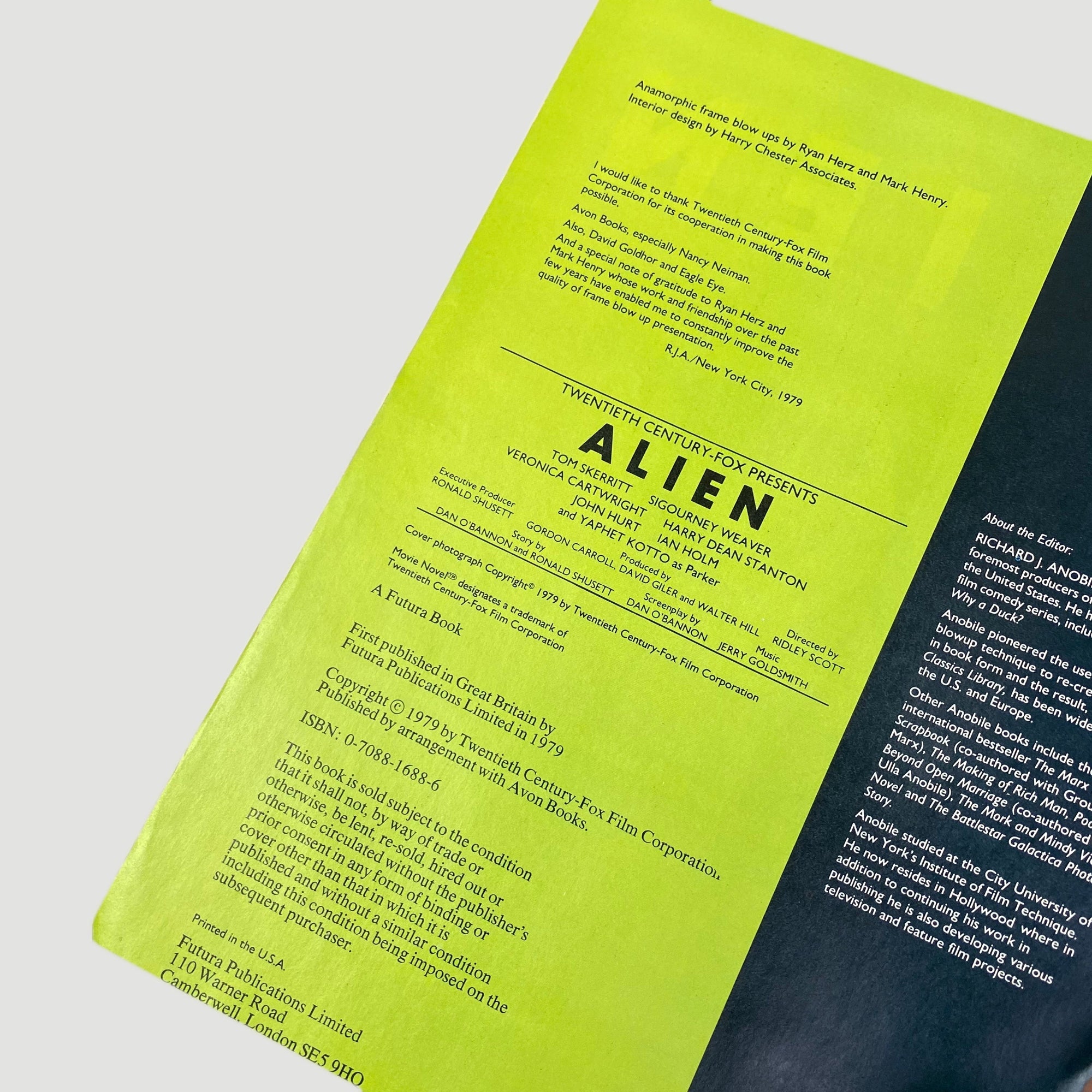 1979 Alien Movie Novel