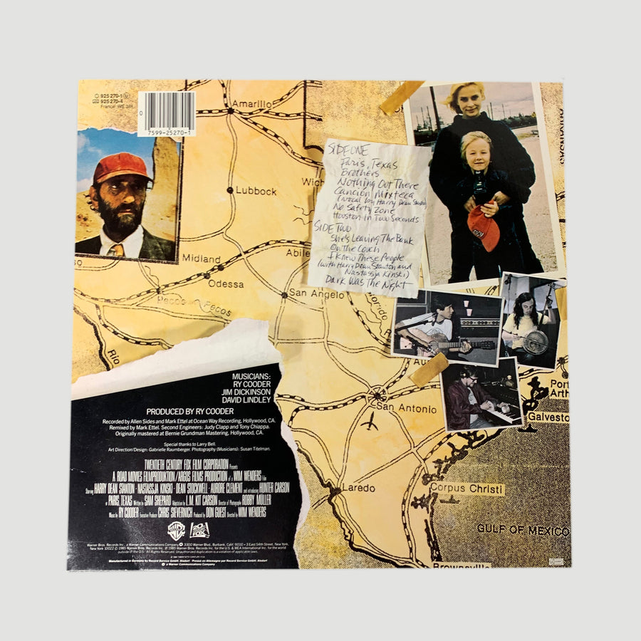 1985 Ry Cooder 'Paris, Texas' Soundtrack LP
