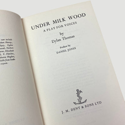 1968 Dylan Thomas Under Milk Wood Paperback