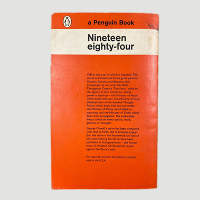 1961 George Orwell 'Nineteen Eighty-Four'
