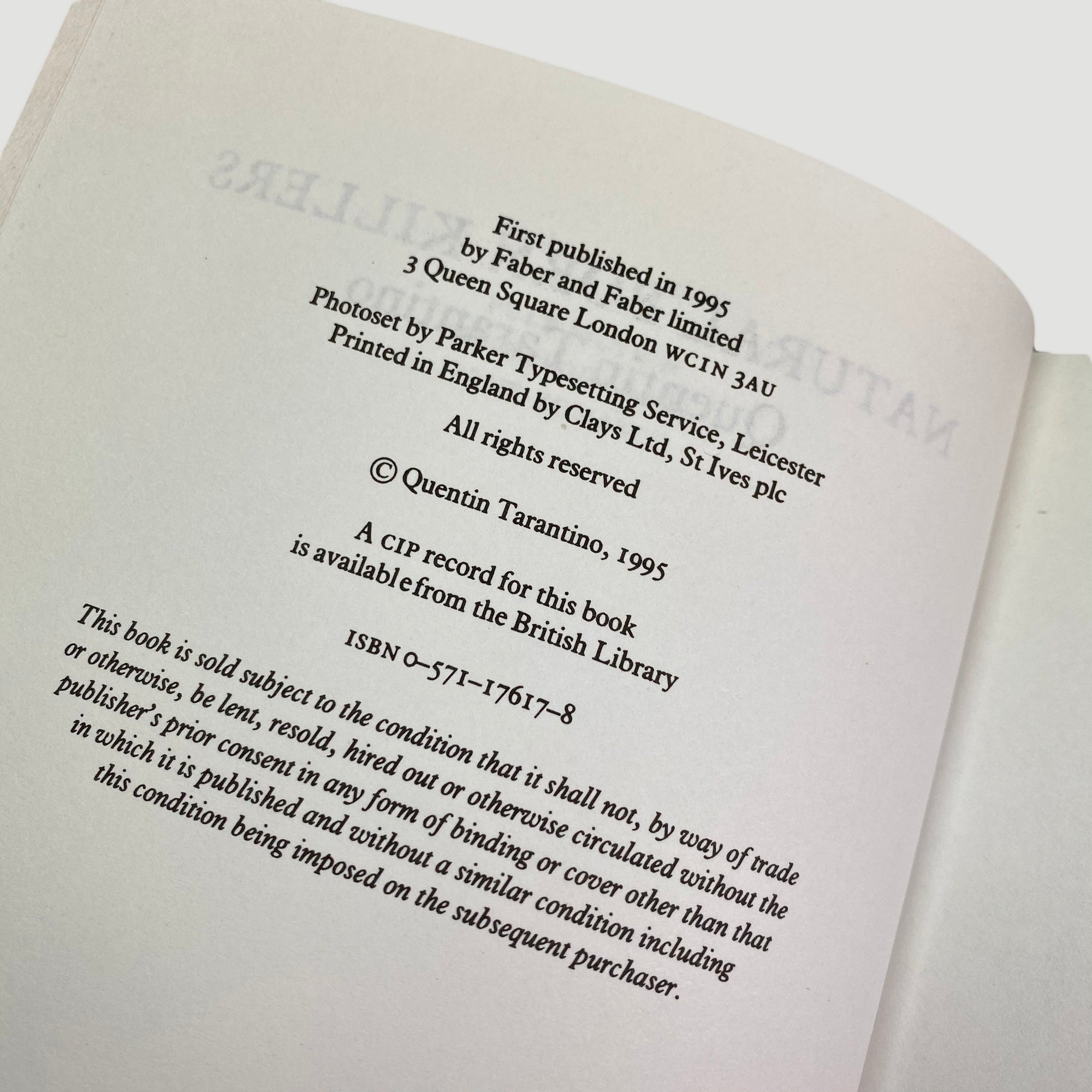 1995 Quentin Tarantino 'Natural Born Killers'