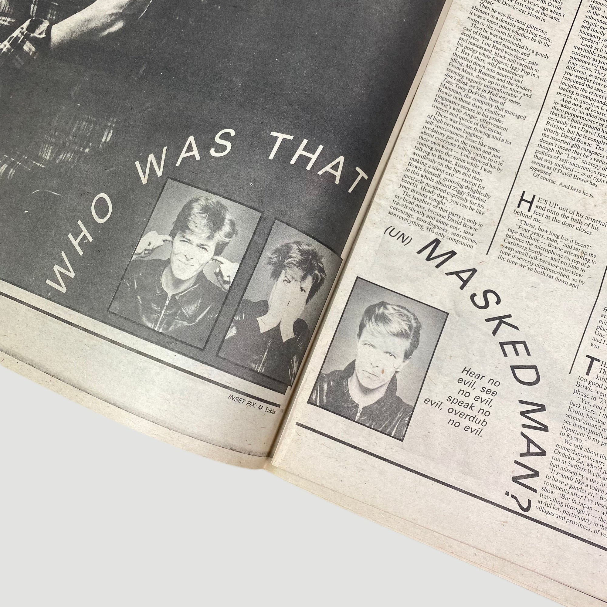 1977 NME Magazine David Bowie Heroes Issue