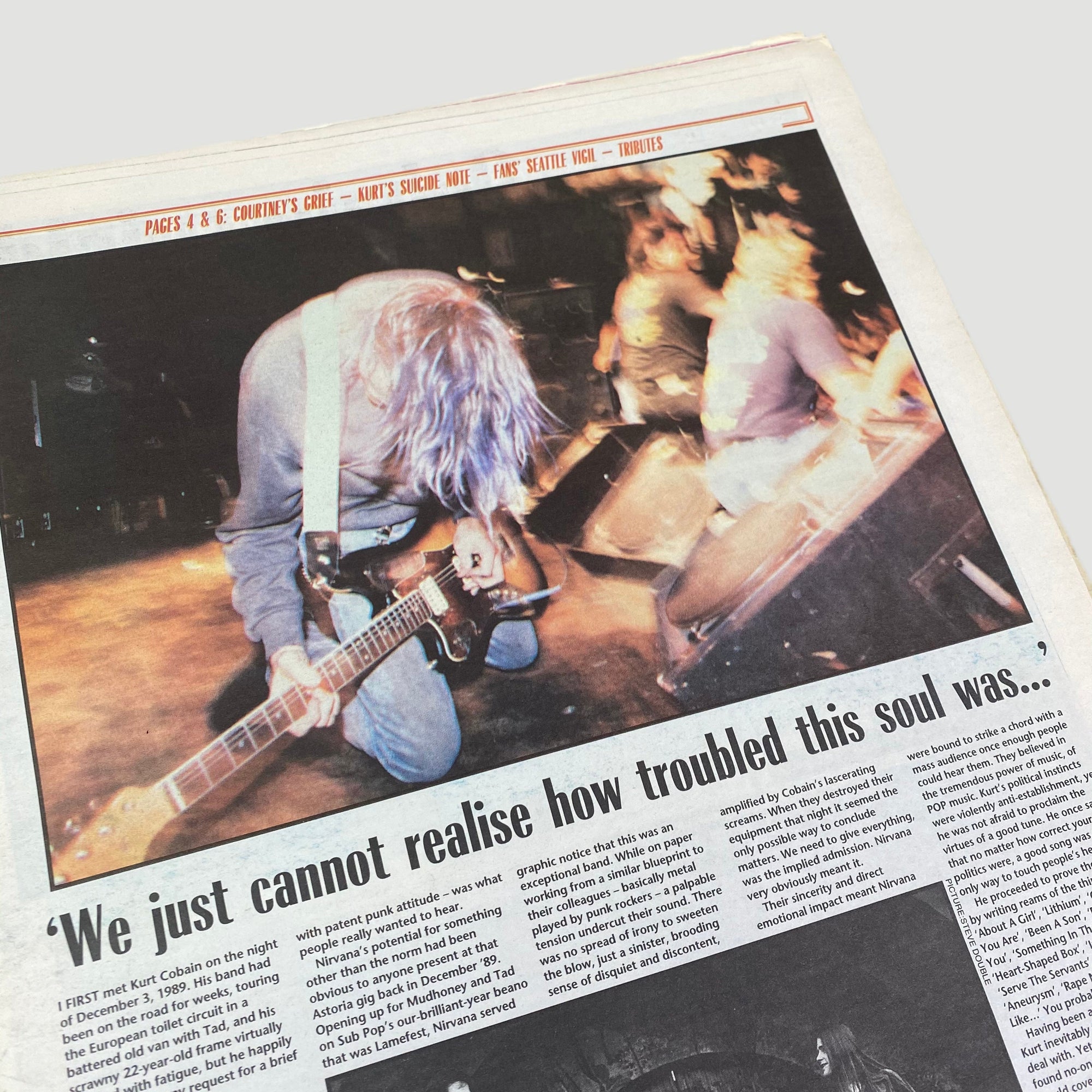 1994 NME Magazine Kurt Cobain Memorial Issue