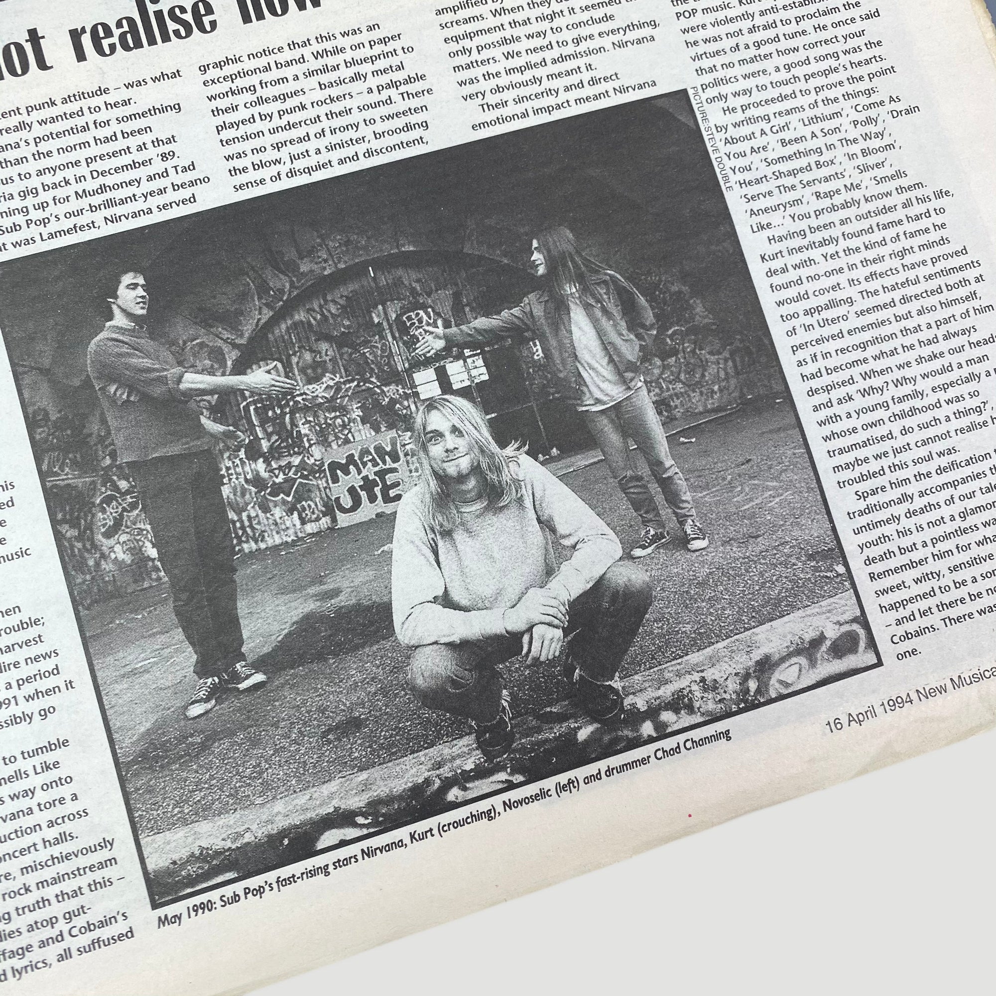 1994 NME Magazine Kurt Cobain Memorial Issue