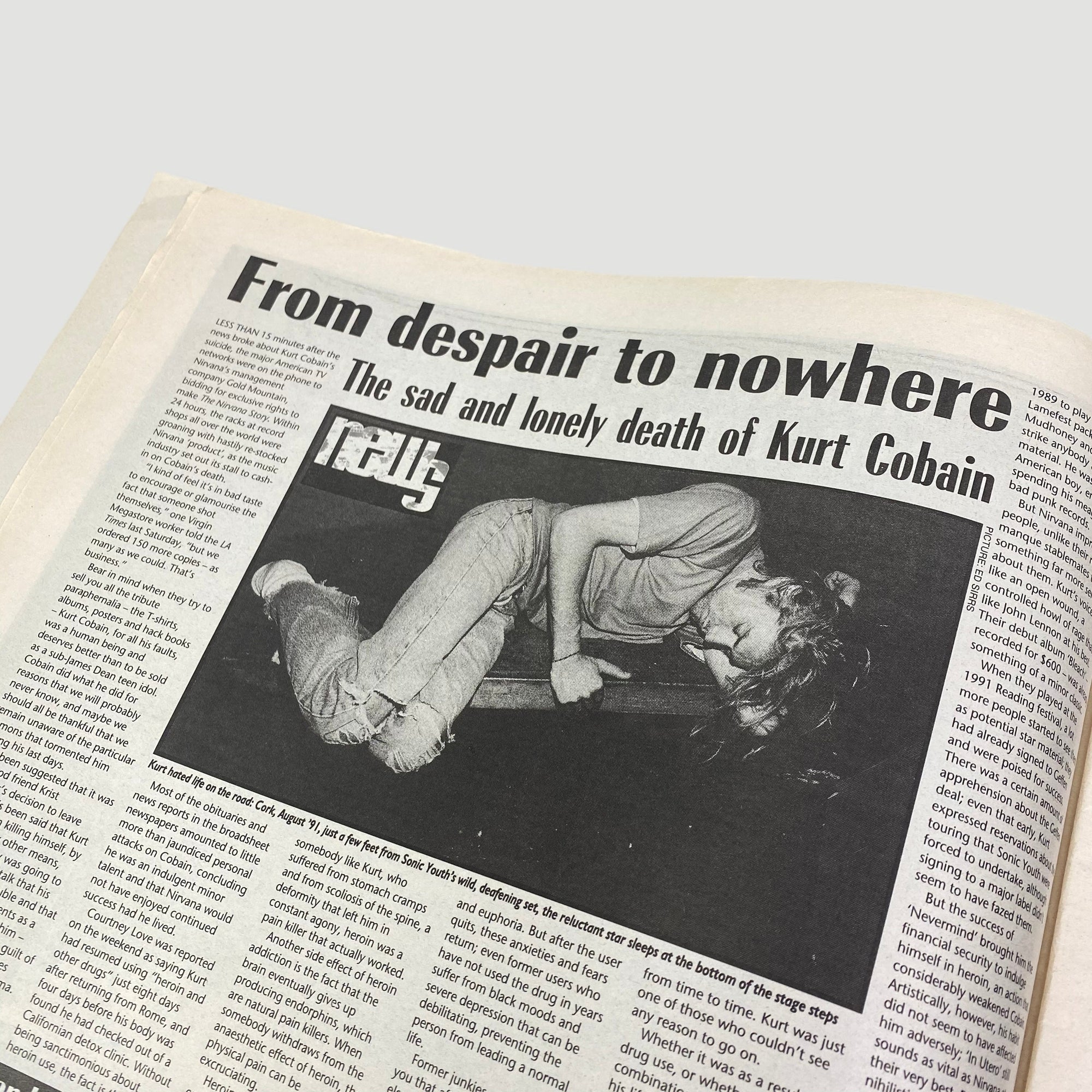 1994 NME Magazine Kurt Cobain Memorial Issue