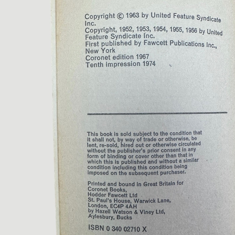 1974 For the Love of Peanuts! Book