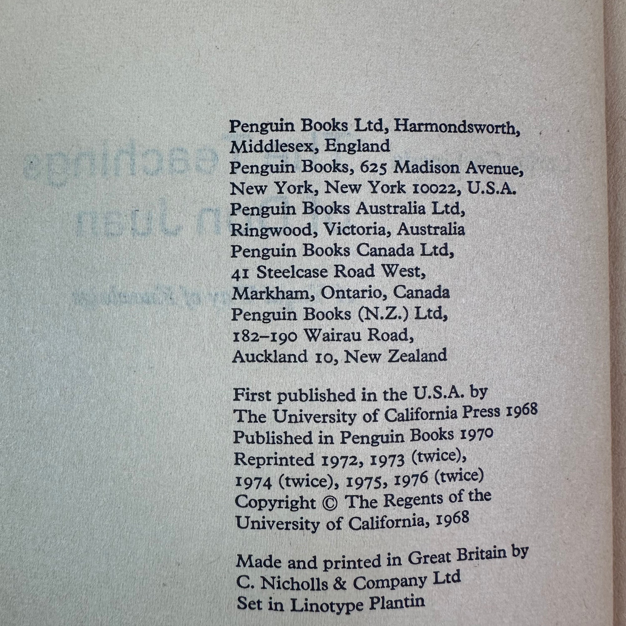 70's The Teachings of Don Juan: A Yaqui Way of Knowledge